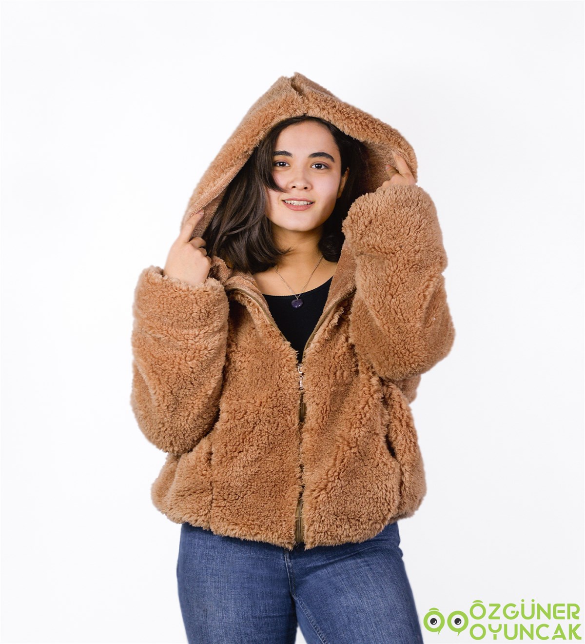 Fermuarlı Pelüş Polar Hırka