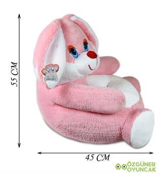 Tavşan Pelüş Bebek Çocuk Koltuk