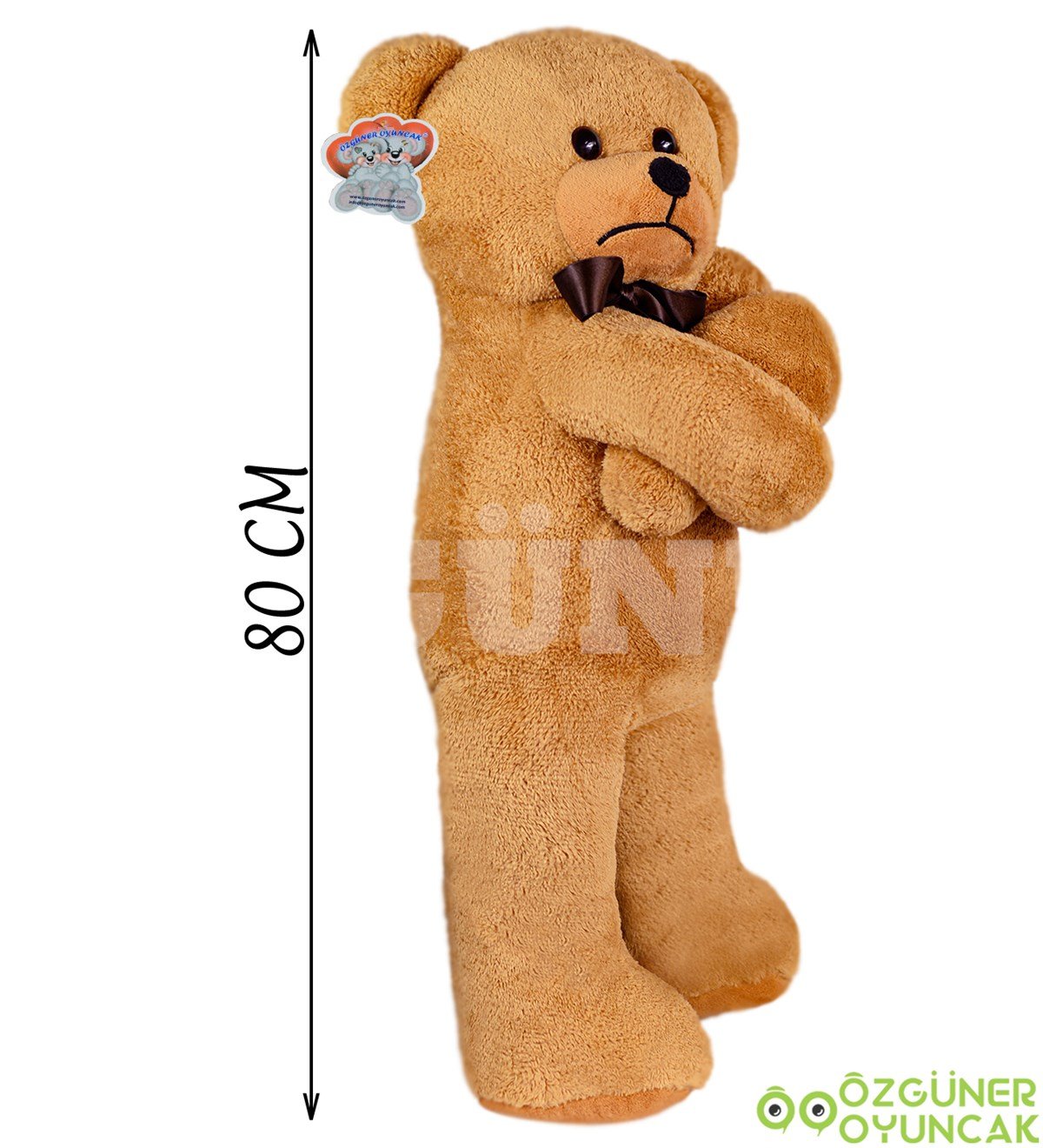 Trip Atan 80 cm Papyonlu Pelüş Ayıcık