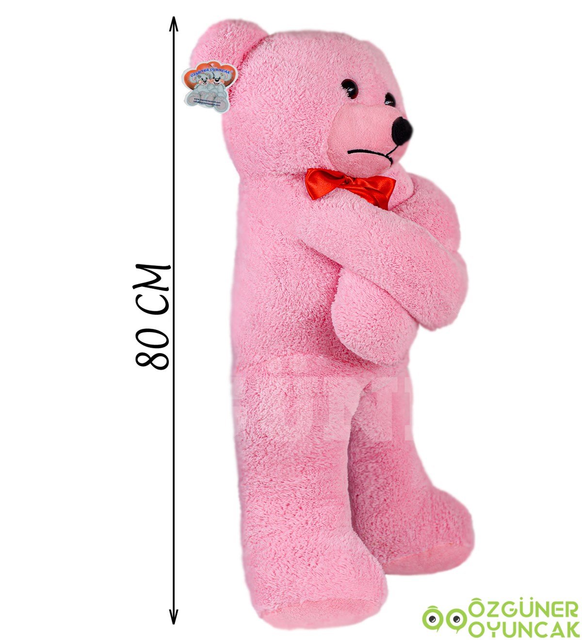 Trip Atan 80 cm Papyonlu Pelüş Ayıcık