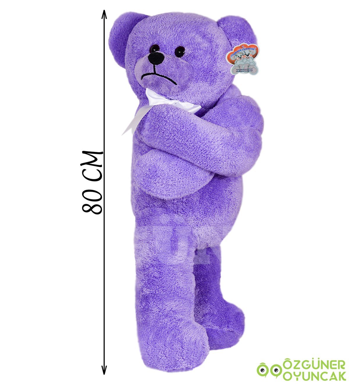 Trip Atan 80 cm Papyonlu Pelüş Ayıcık