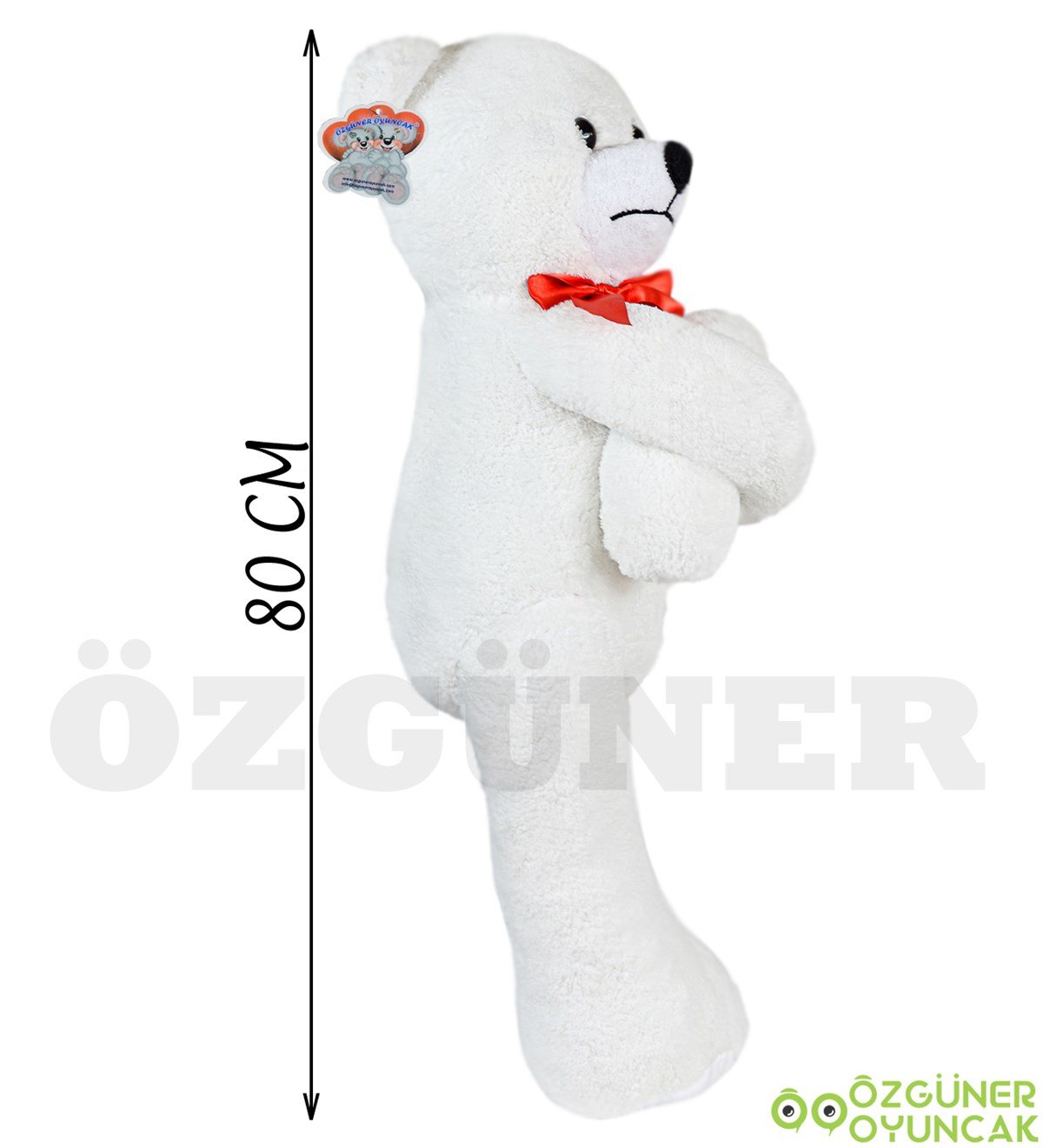 Trip Atan 80 cm Papyonlu Pelüş Ayıcık