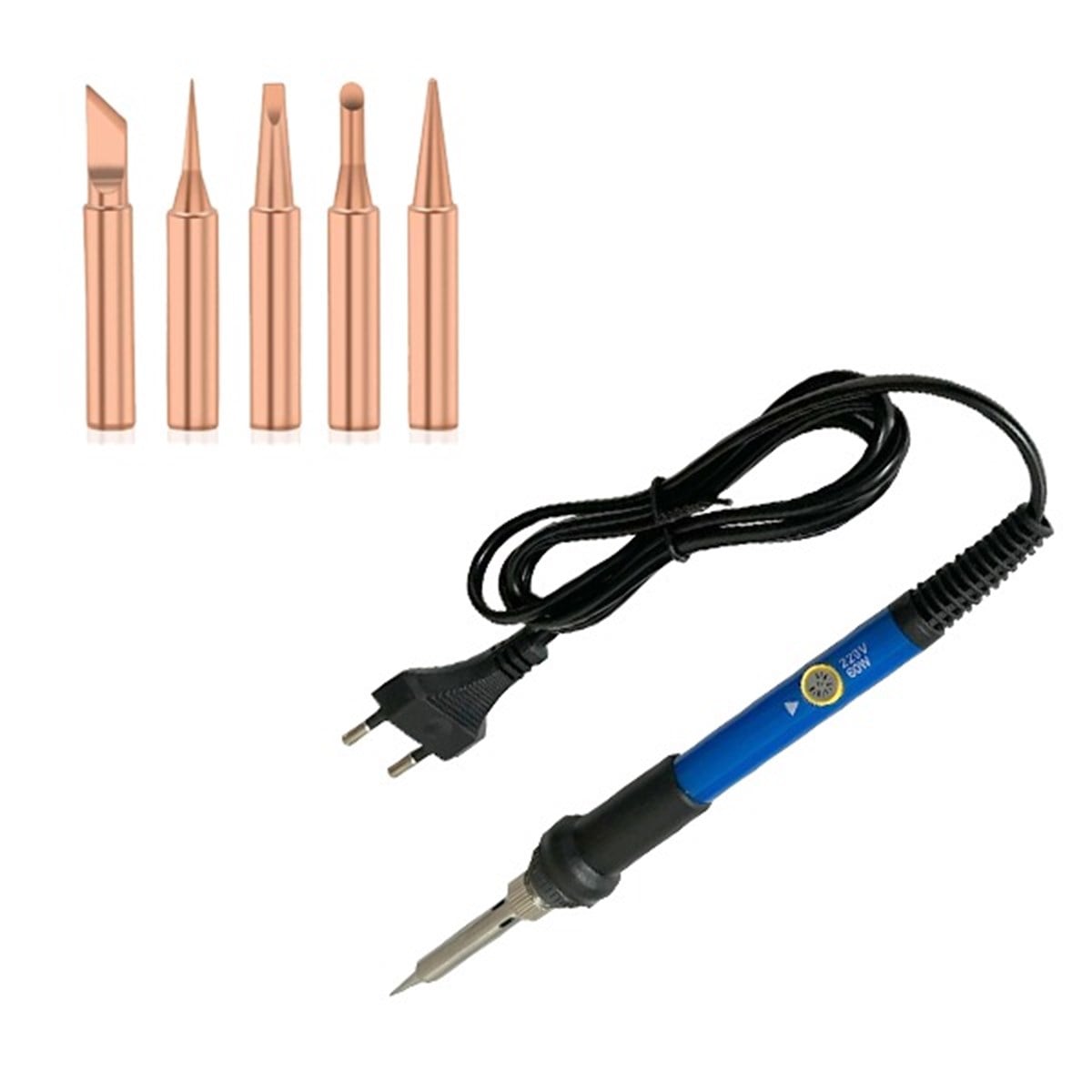 Bakır Uçlu 60 Watt Mini Havya Seti