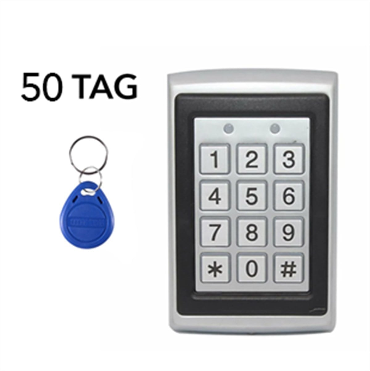 P200 -Rfid Şifreli Geçiş Kapı Kilidi  50Tag Koruyucu Kapak Adaptör