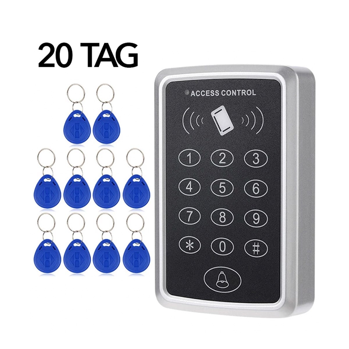 Rfid Şifreli Kapı Kilidi Geçiş Sistemi +20 TAG