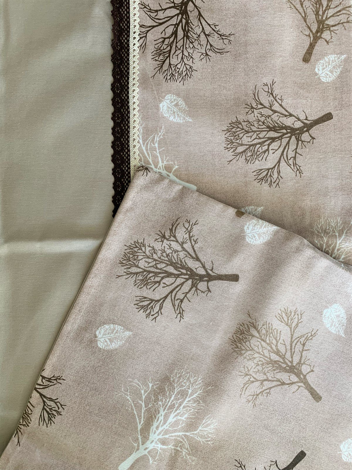 Bej Çift Taraflı Runner