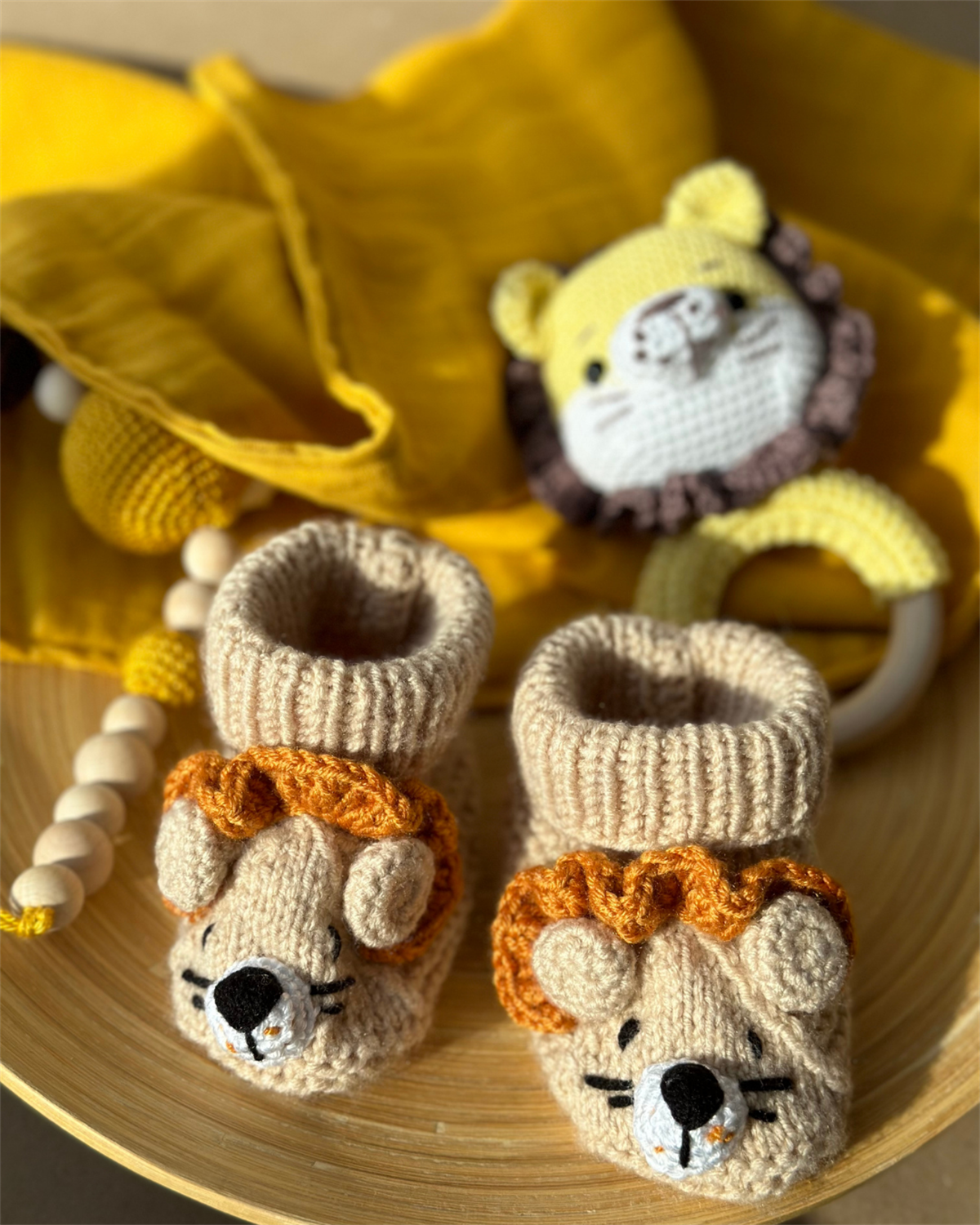 Sevimli Aslan Bebek Hediyelik 3'lü Set