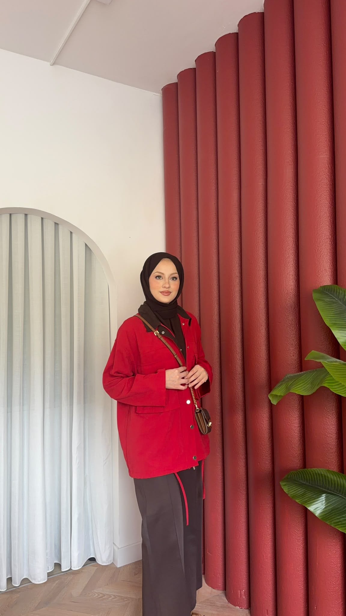 MEYSA CEKET İla Gabardin Ceket Kırmızı