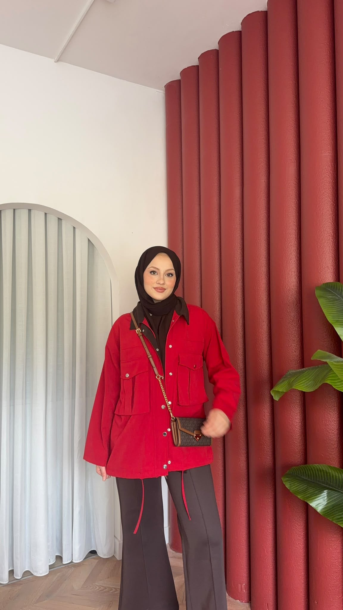 MEYSA CEKET İla Gabardin Ceket Kırmızı
