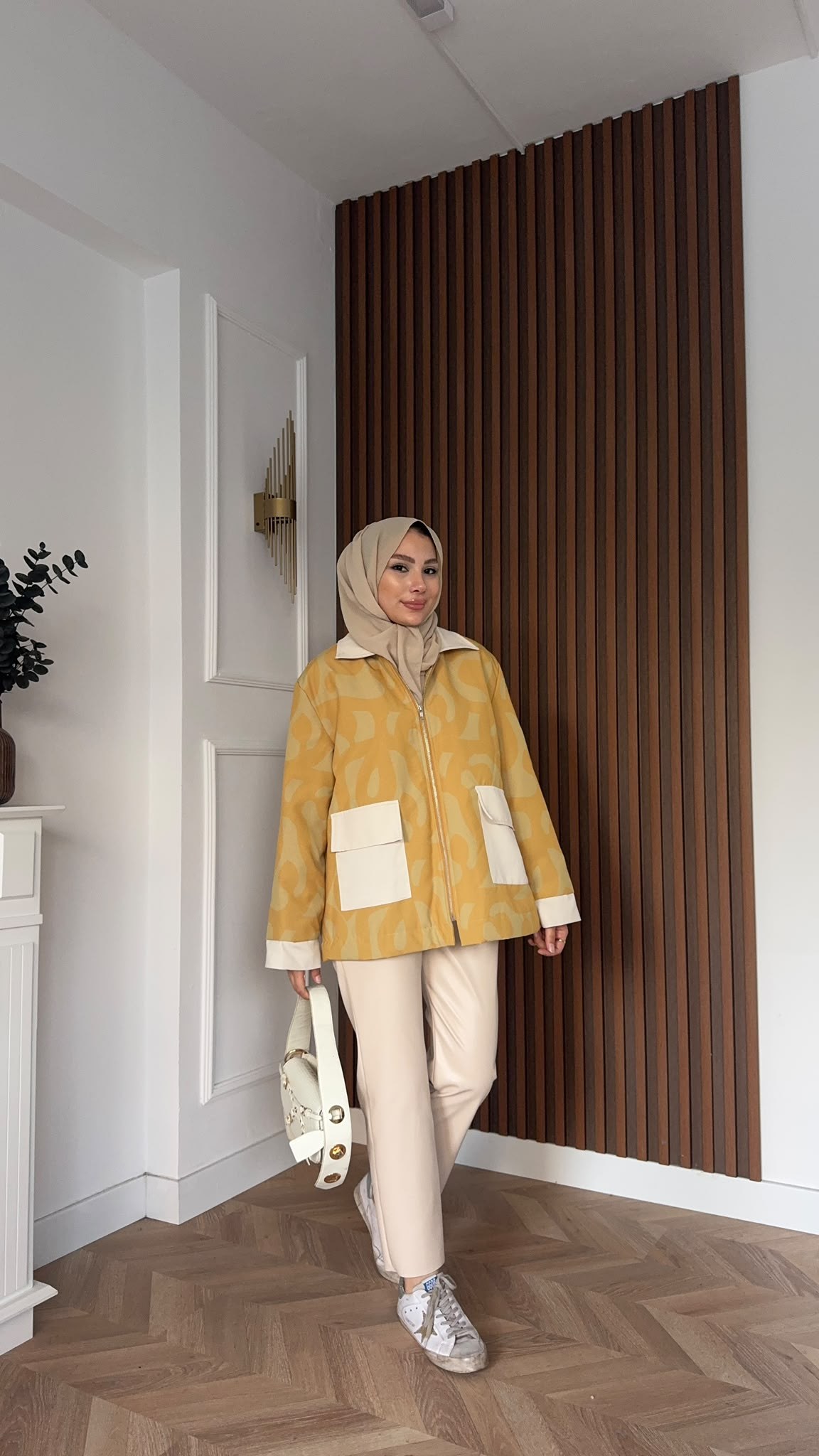 MEYSA CEKET Style Şişme Ceket Sarı Bej