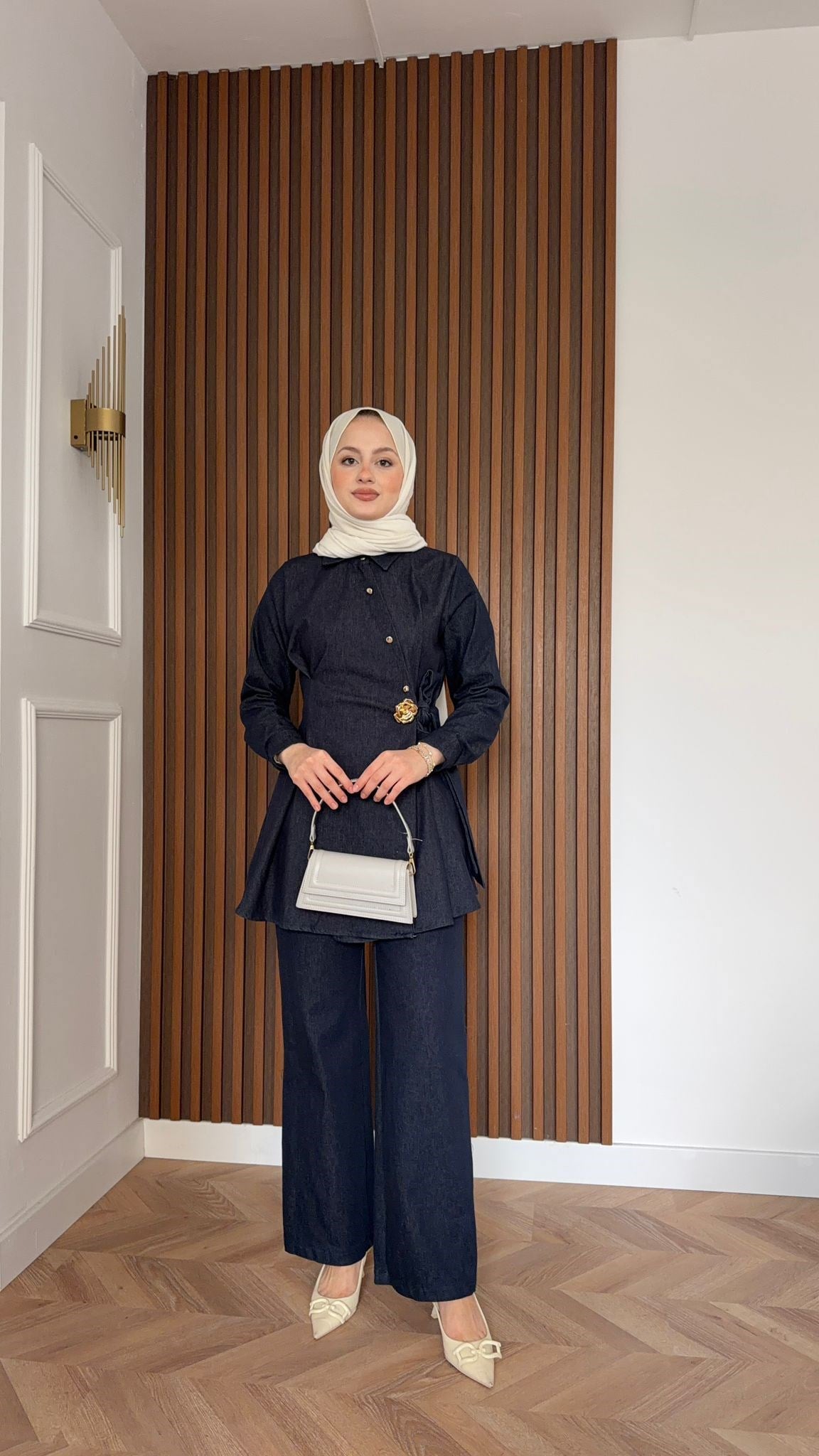 MEYSA PANTOLON TAKIM Zehra Gül Detaylı Pantolonlu Takım Lacivert