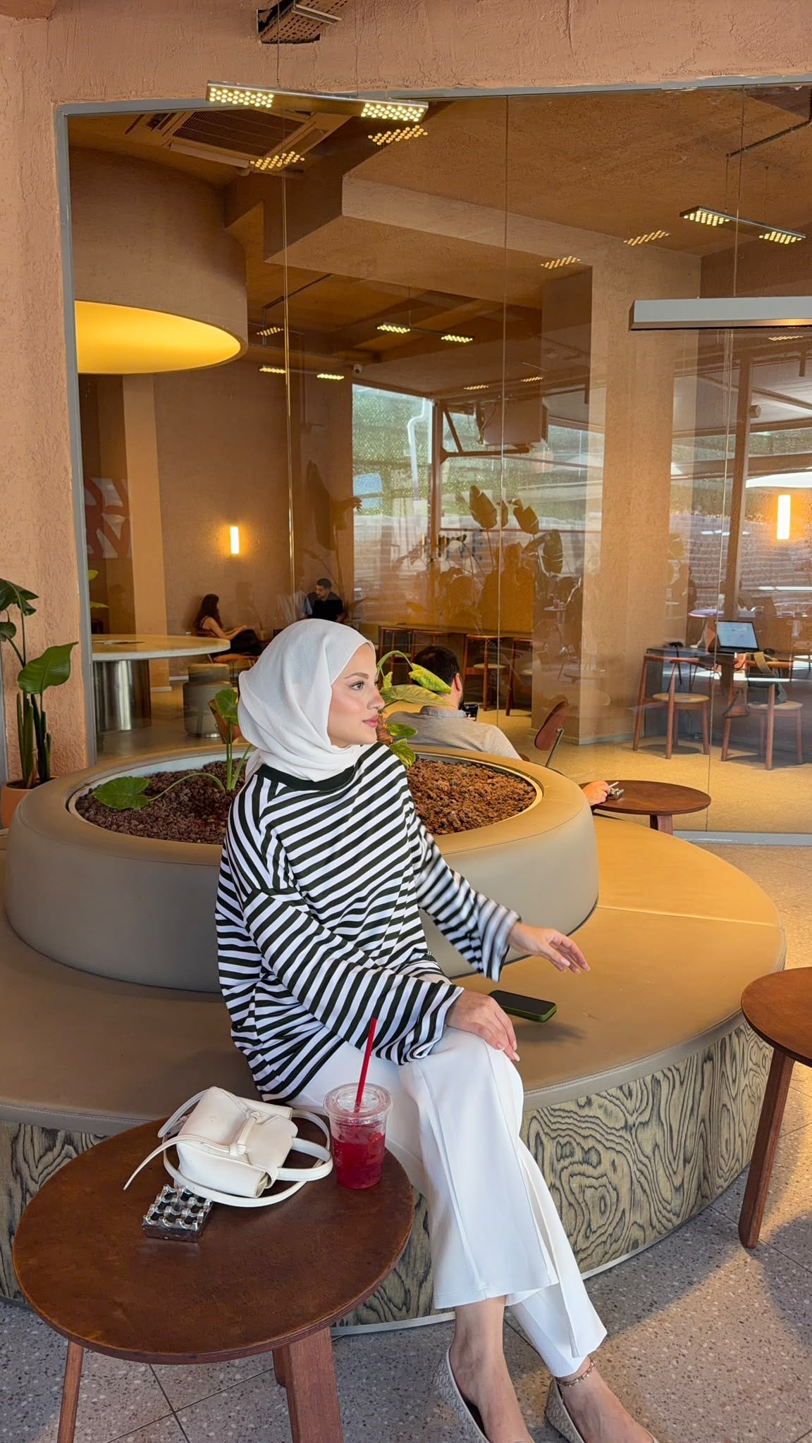 MEYSADESIGN BODY Çizgili Basic Badi Haki