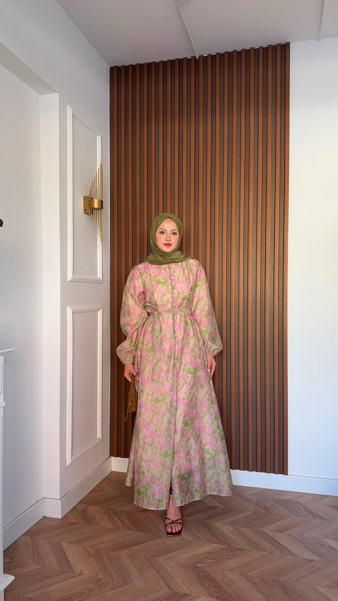 MEYSADESIGN ELBİSELER Bahardalı Elbise Pembe
