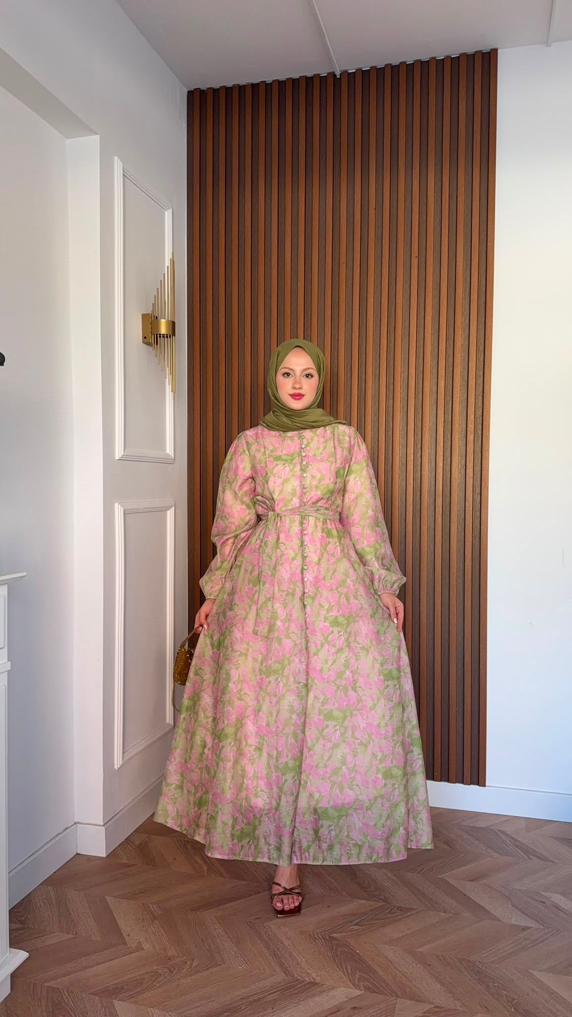 MEYSADESIGN ELBİSELER Bahardalı Elbise Pembe