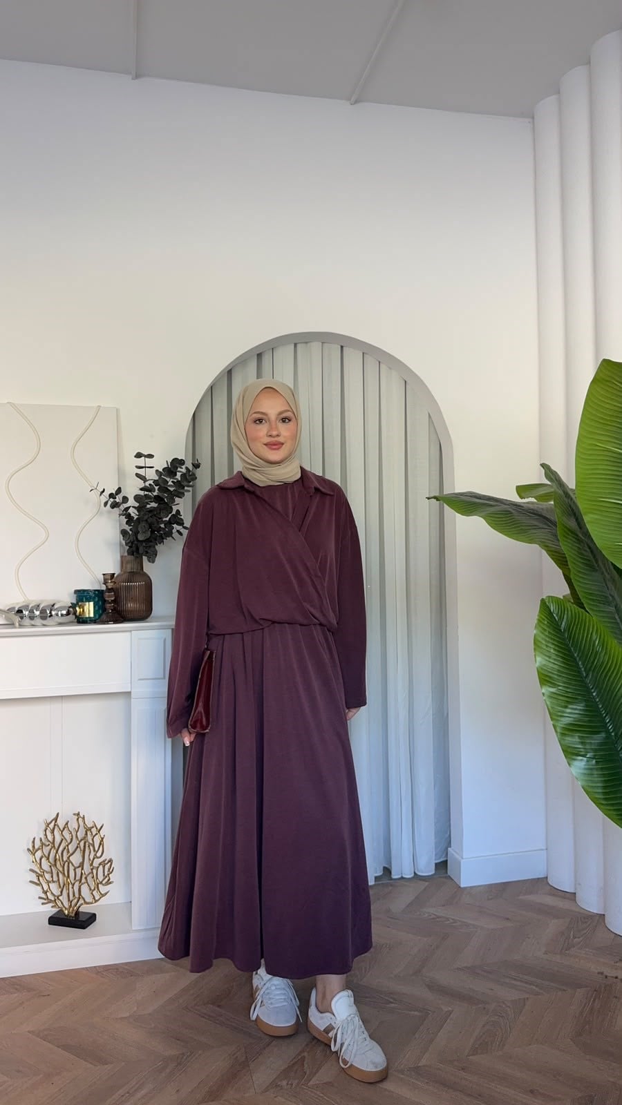 MEYSADESIGN ELBİSELER Ceketli Oysh Elbise Mürdüm