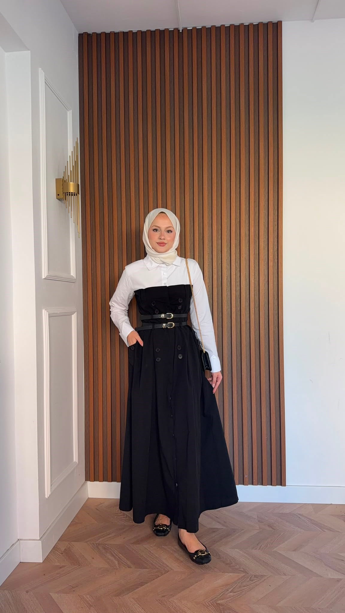 MEYSADESIGN ELBİSELER Dima Çift Kemerli Elbise Siyah