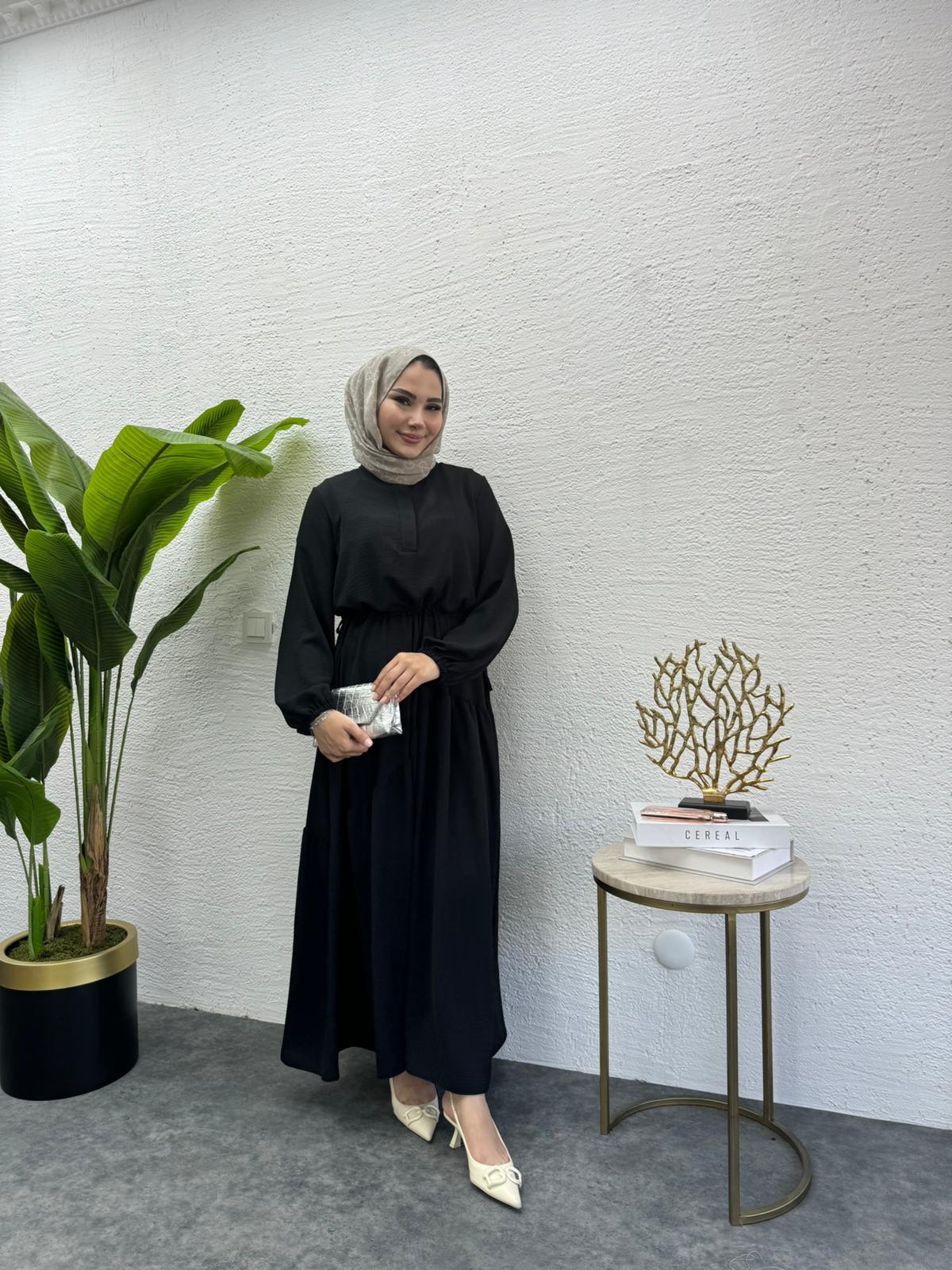 MEYSADESIGN ELBİSELER Rita Elbise Siyah
