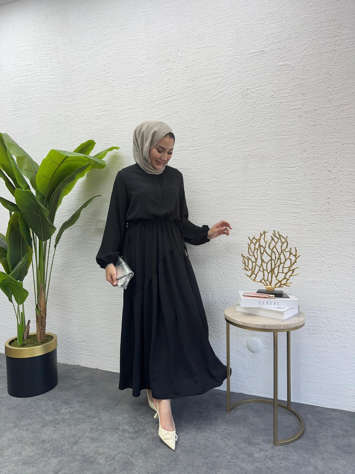 MEYSADESIGN ELBİSELER Rita Elbise Siyah