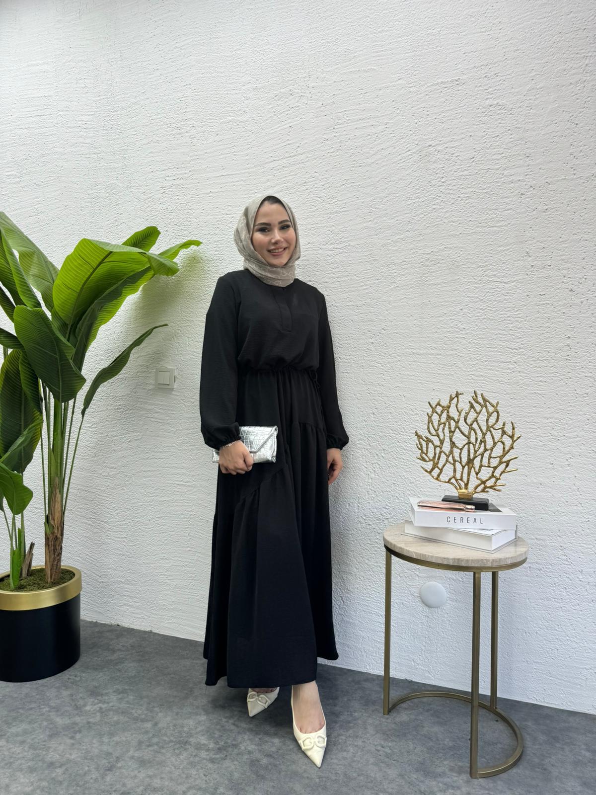 MEYSADESIGN ELBİSELER Rita Elbise Siyah