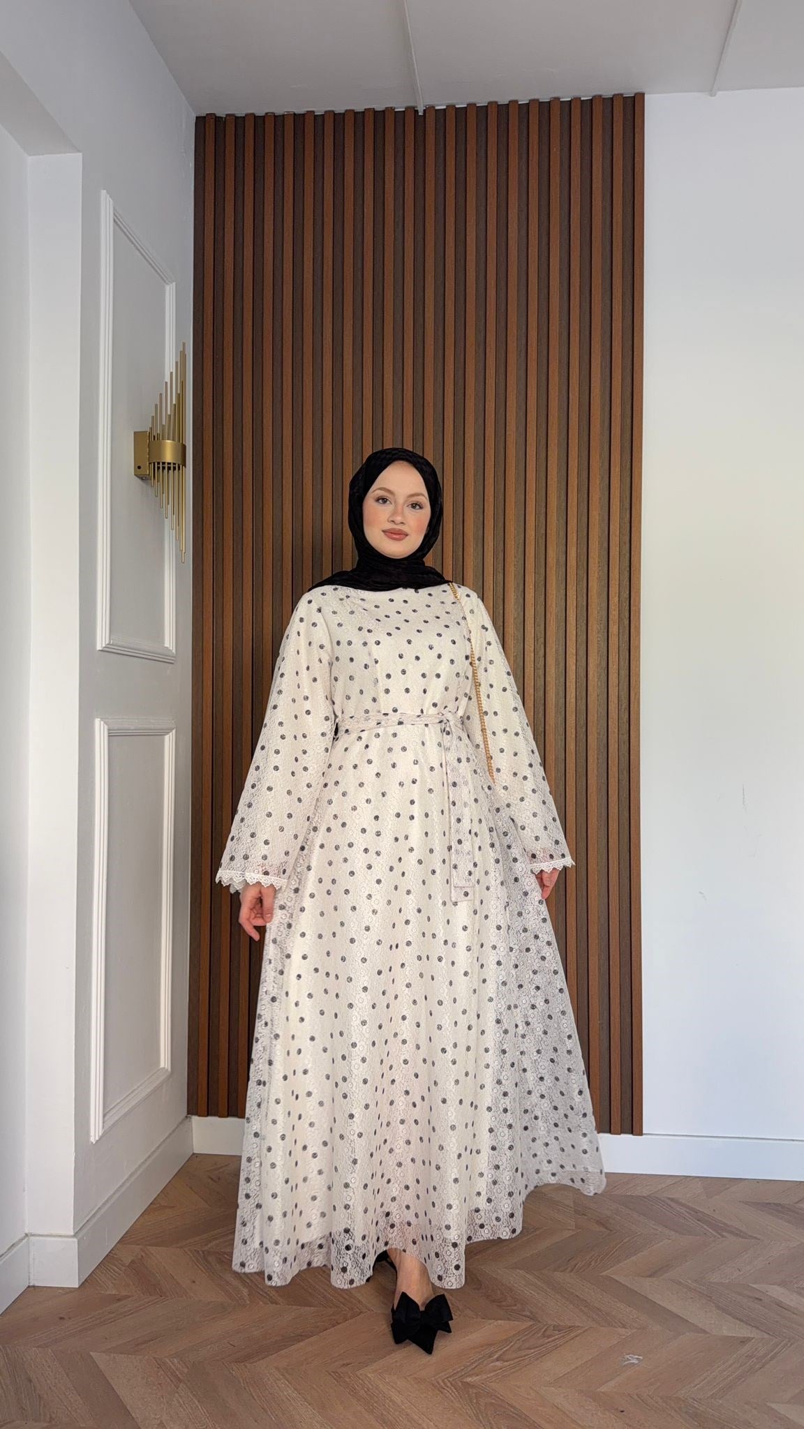 MEYSADESIGN ELBİSELER Stella Puantiyeli Tül Elbise