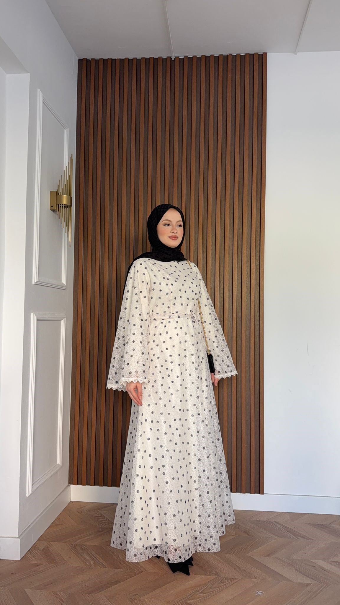 MEYSADESIGN ELBİSELER Stella Puantiyeli Tül Elbise