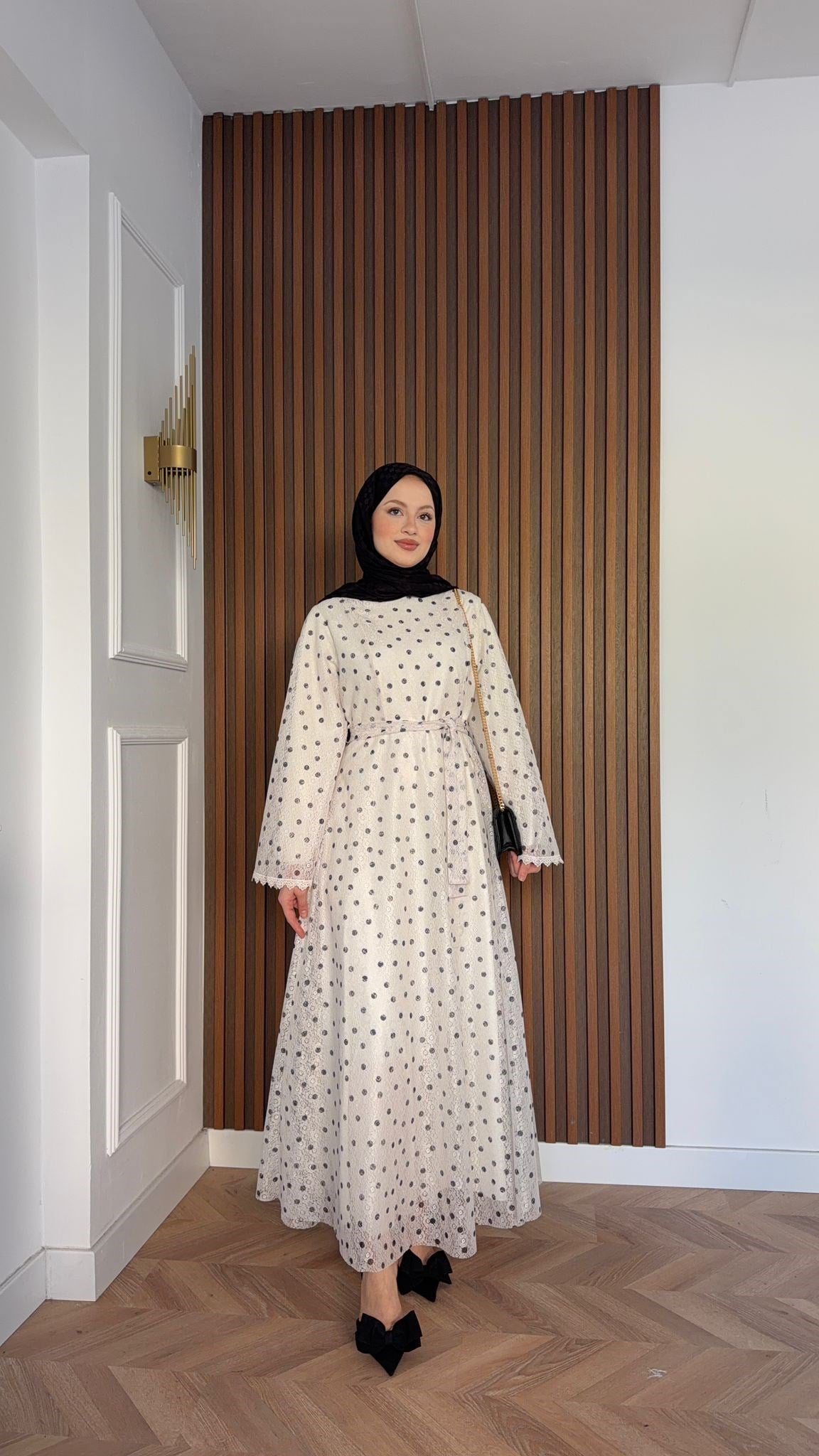 MEYSADESIGN ELBİSELER Stella Puantiyeli Tül Elbise