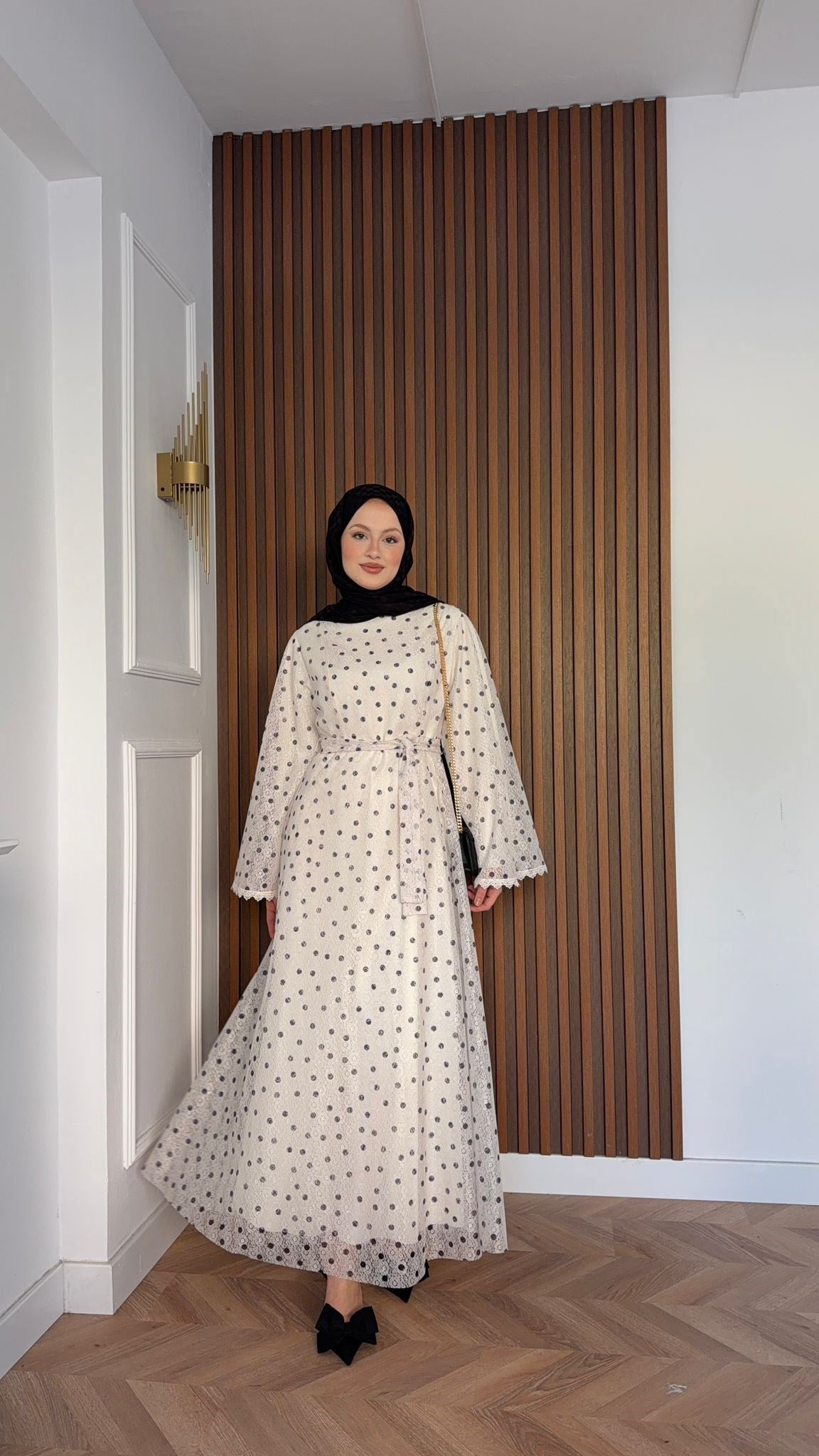 MEYSADESIGN ELBİSELER Stella Puantiyeli Tül Elbise