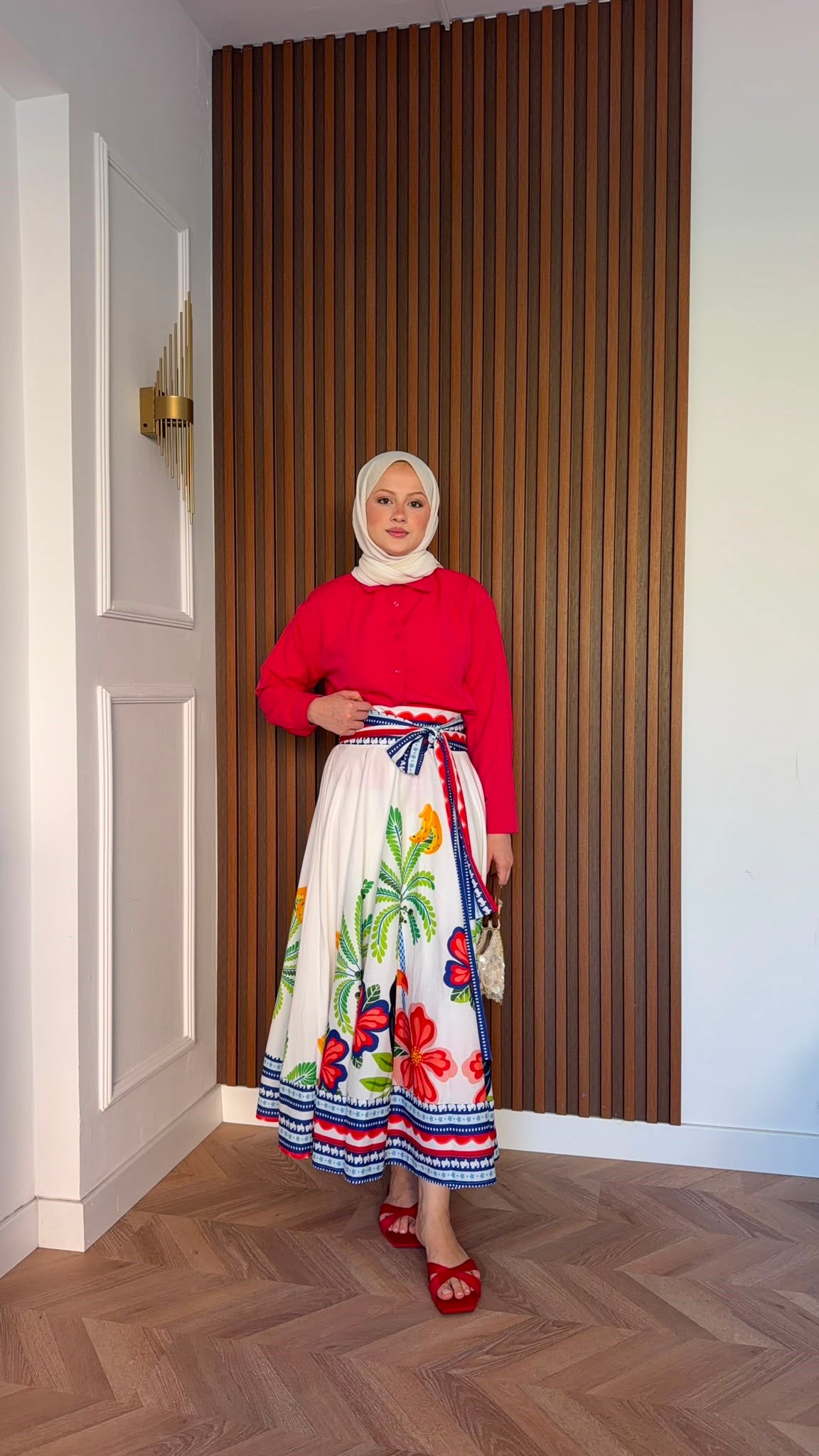 MEYSADESIGN ETEK TAKIM Botanik Çiçek Desenli Etekli Takım