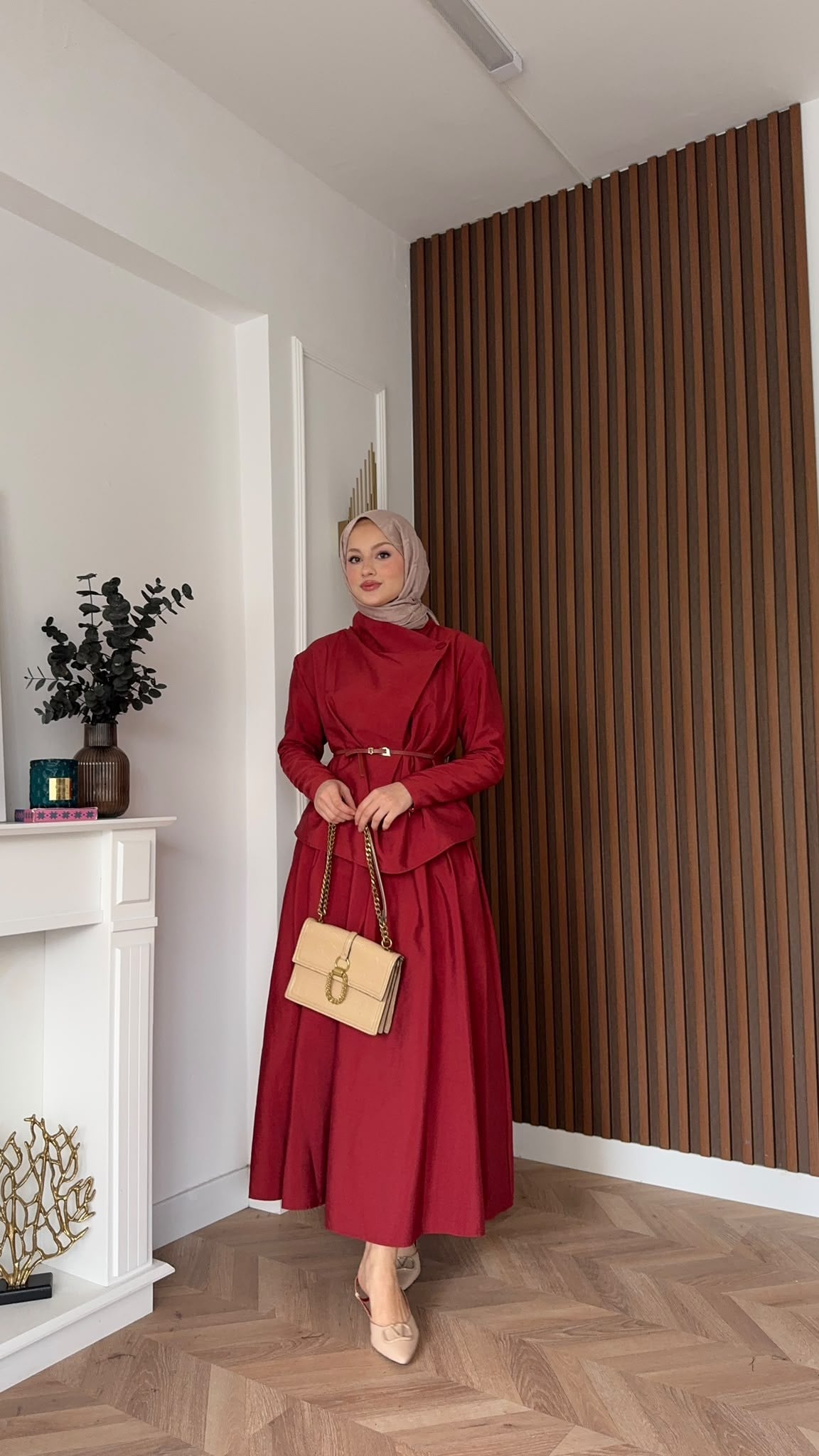MEYSADESIGN ETEK TAKIM Hale Etekli Takım Bordo