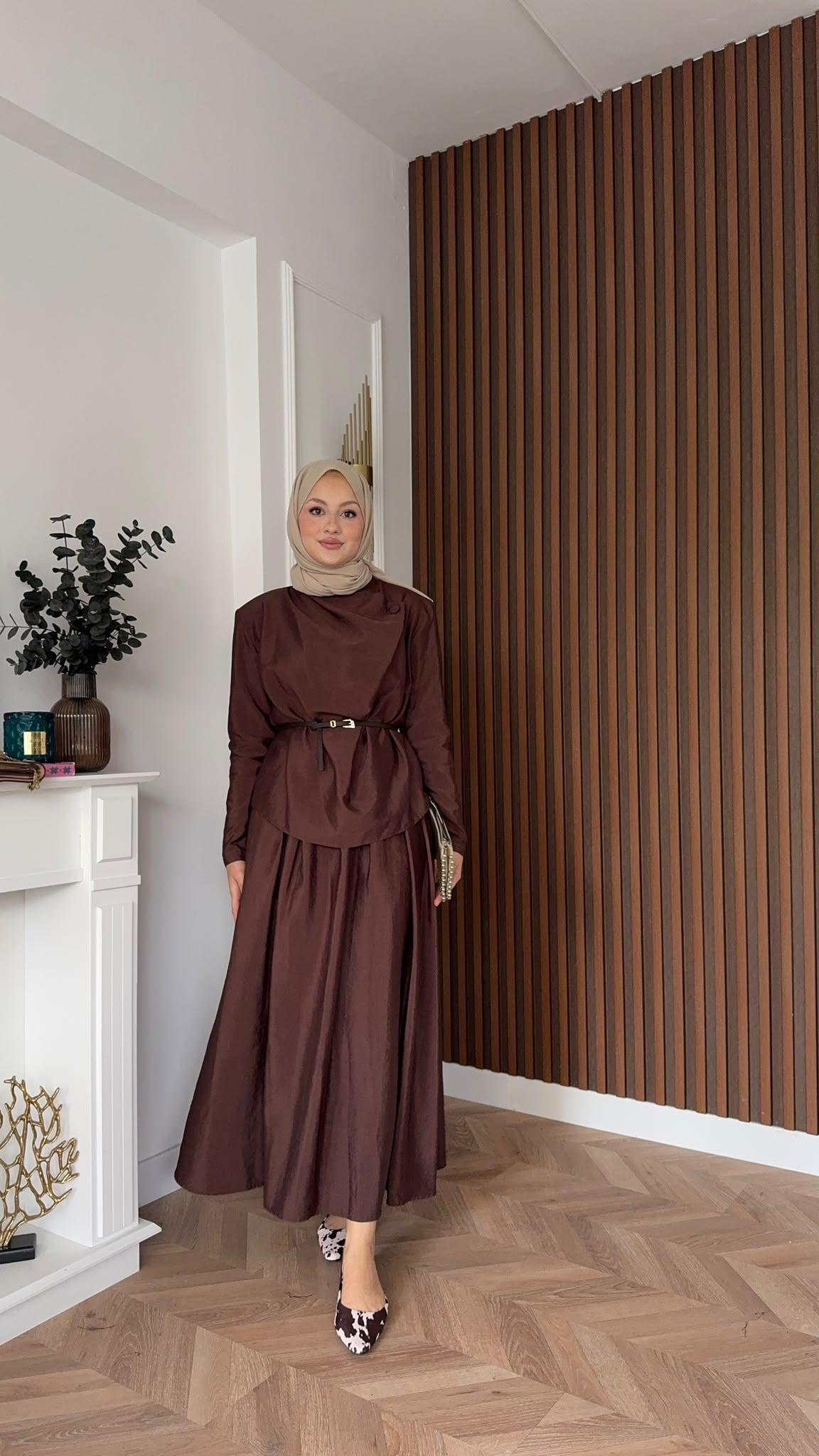 MEYSADESIGN ETEK TAKIM Hale Etekli Takım Acı Kahve