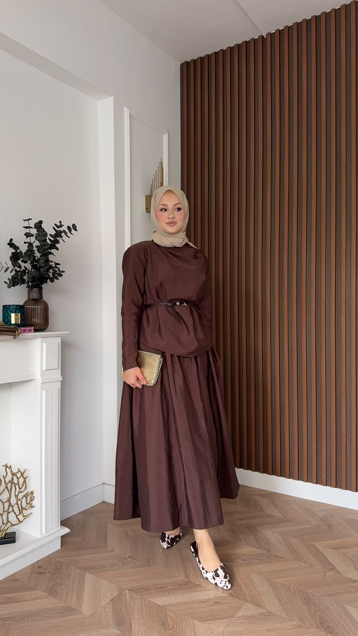 MEYSADESIGN ETEK TAKIM Hale Etekli Takım Acı Kahve