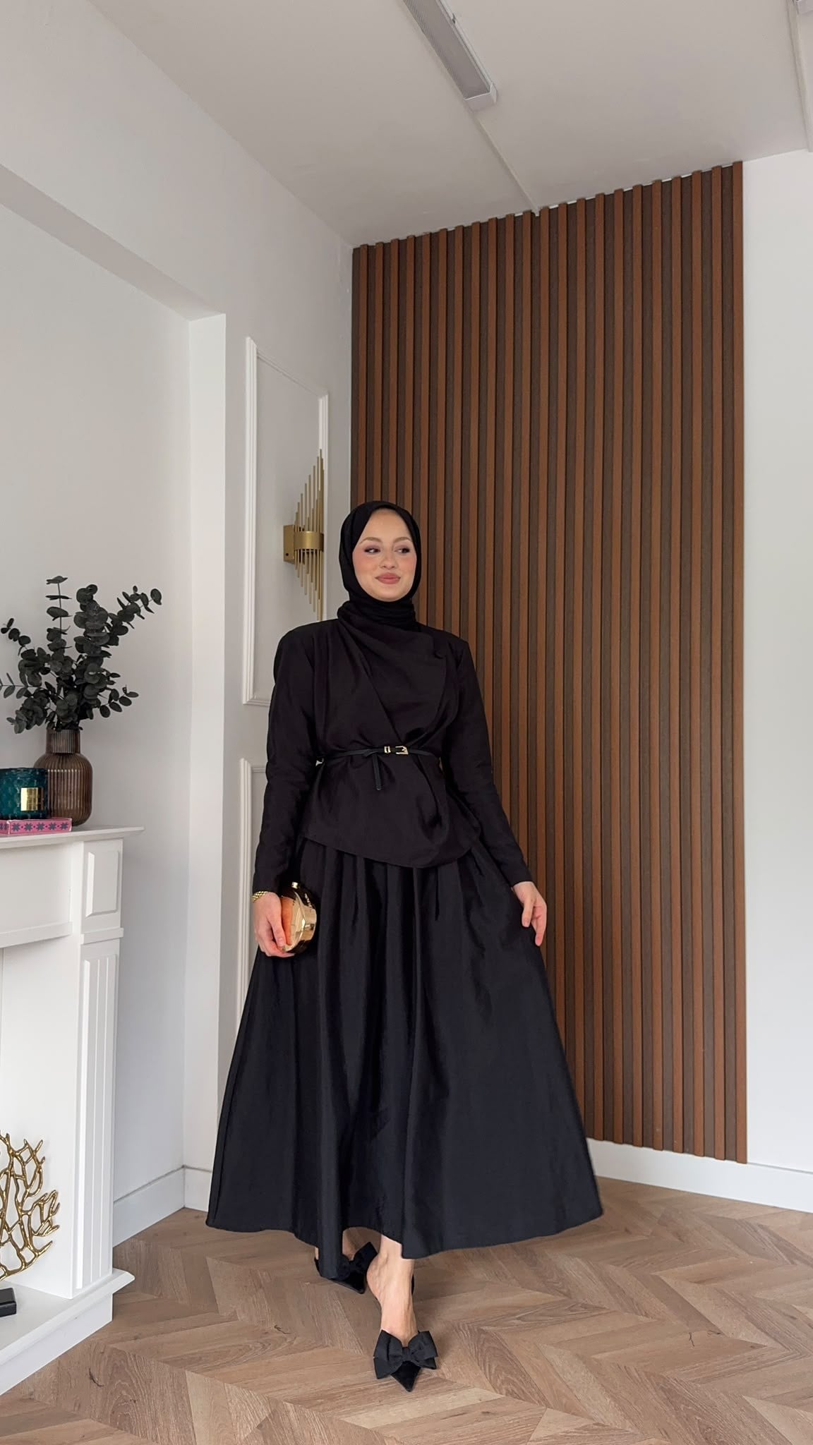 MEYSADESIGN ETEK TAKIM Hale Etekli Takım Siyah