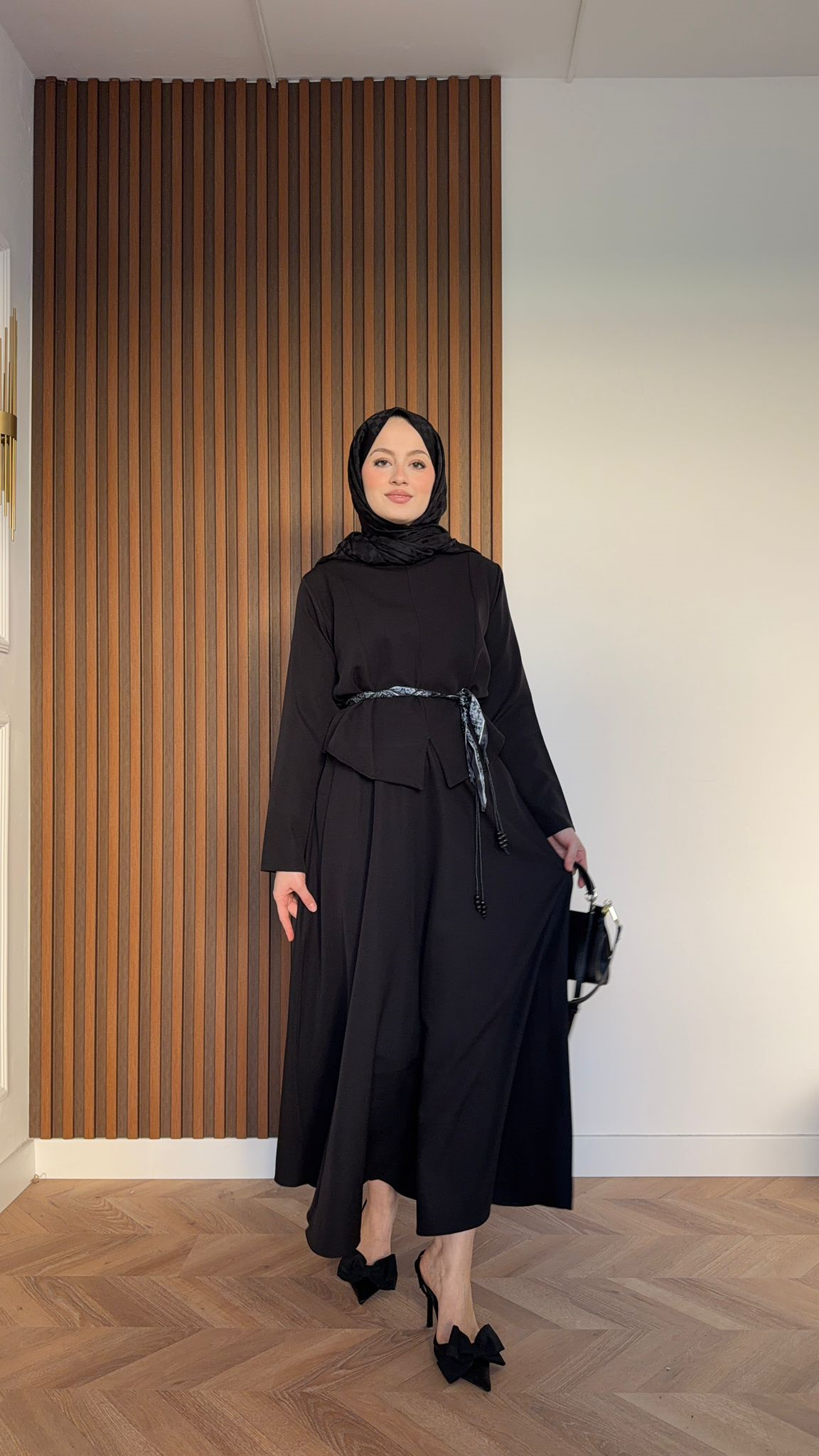 MEYSADESIGN SKIRT SETS Melissa Krep Etekli Takım Siyah