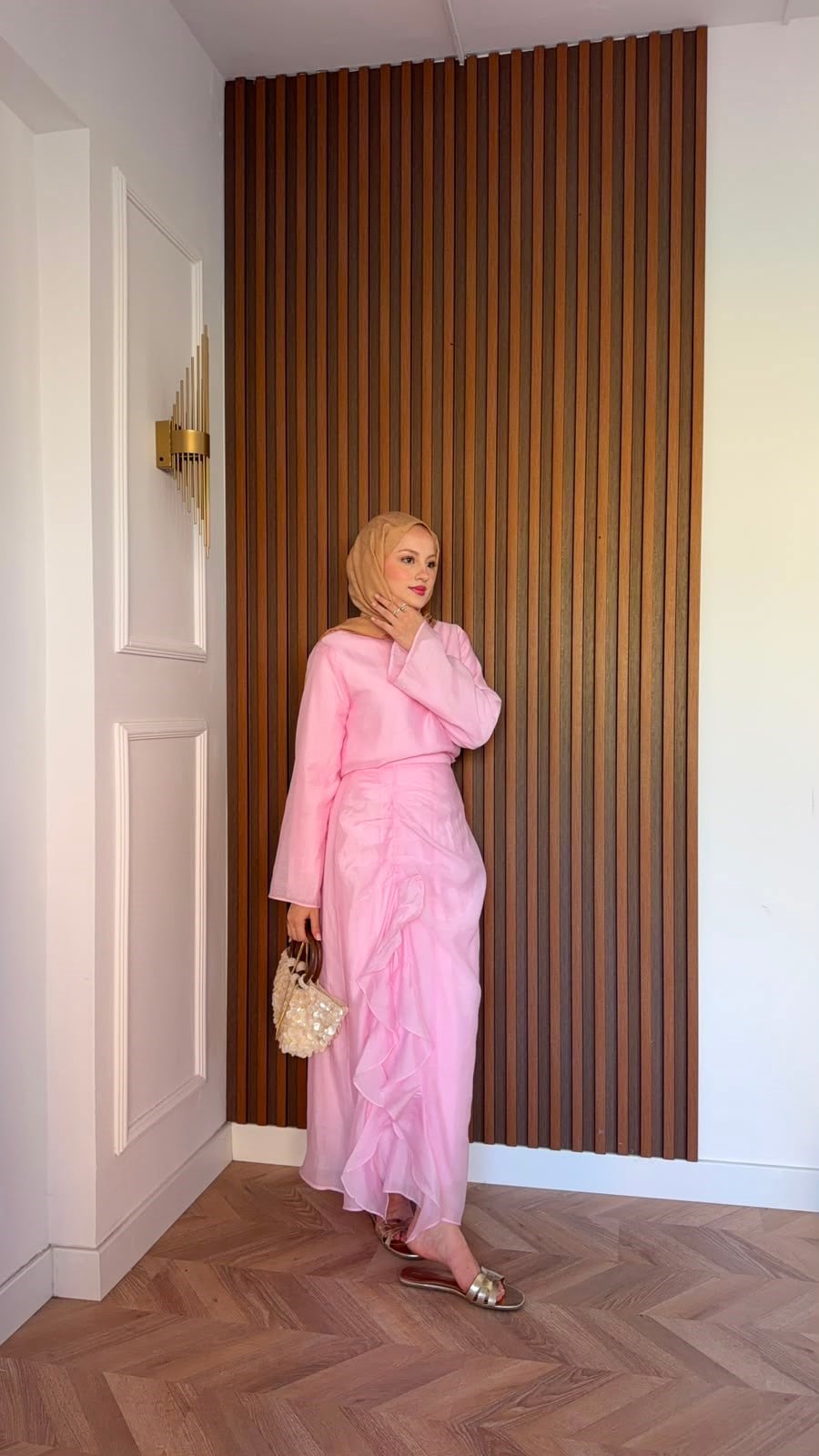 MEYSADESIGN ETEK TAKIM Muve Tensel Etekli Takım Pembe