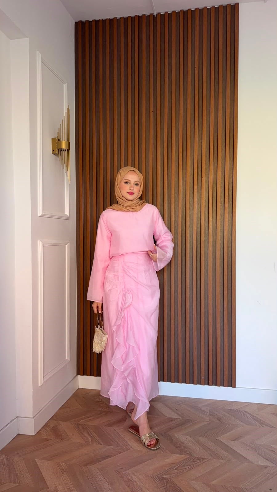 MEYSADESIGN ETEK TAKIM Muve Tensel Etekli Takım Pembe