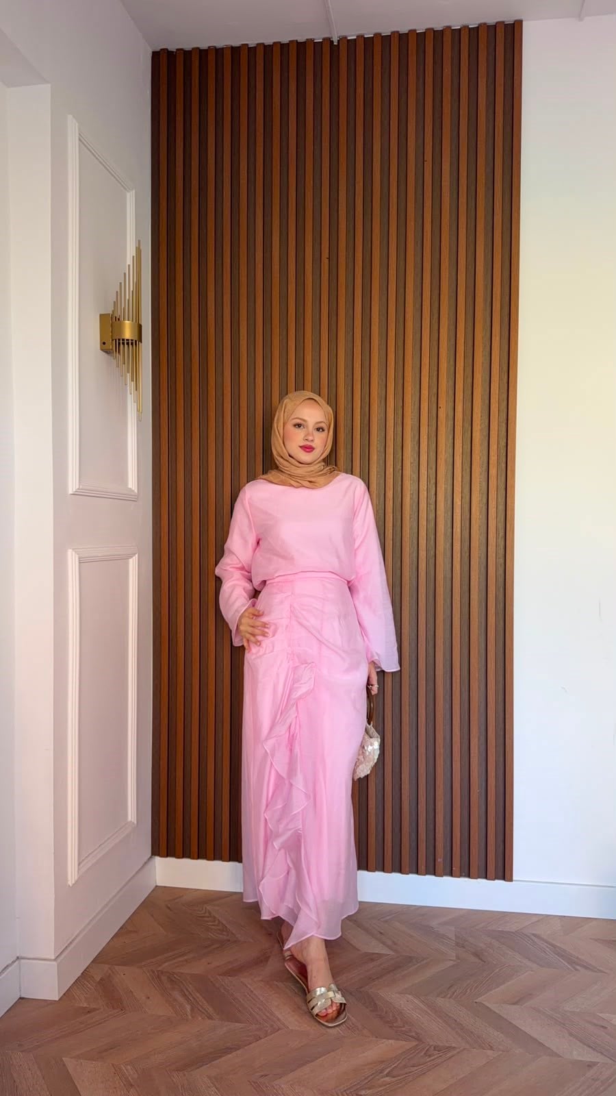 MEYSADESIGN ETEK TAKIM Muve Tensel Etekli Takım Pembe