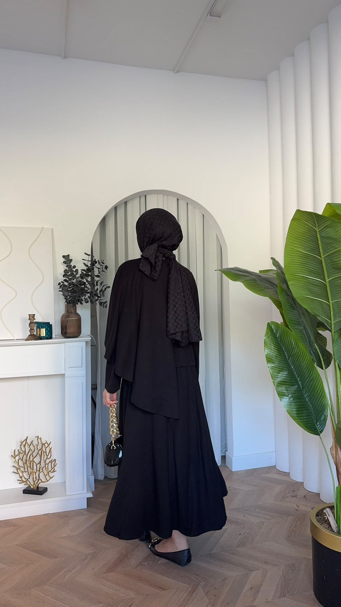 MEYSADESIGN ETEK TAKIM Omuzdan Şallı Oysh Etekli Takım Siyah