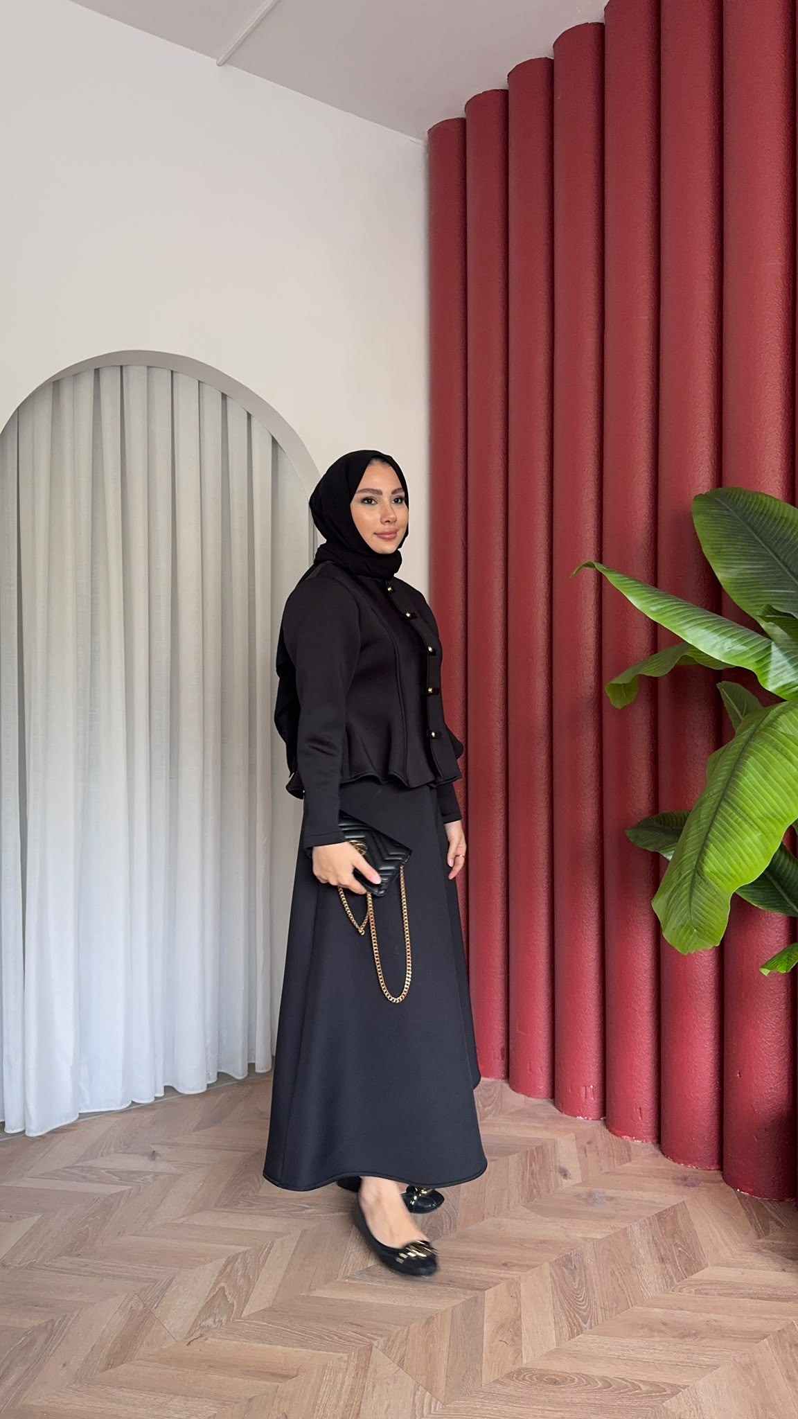 MEYSADESIGN ETEK TAKIM Rabi Scuba Etekli Takım Siyah