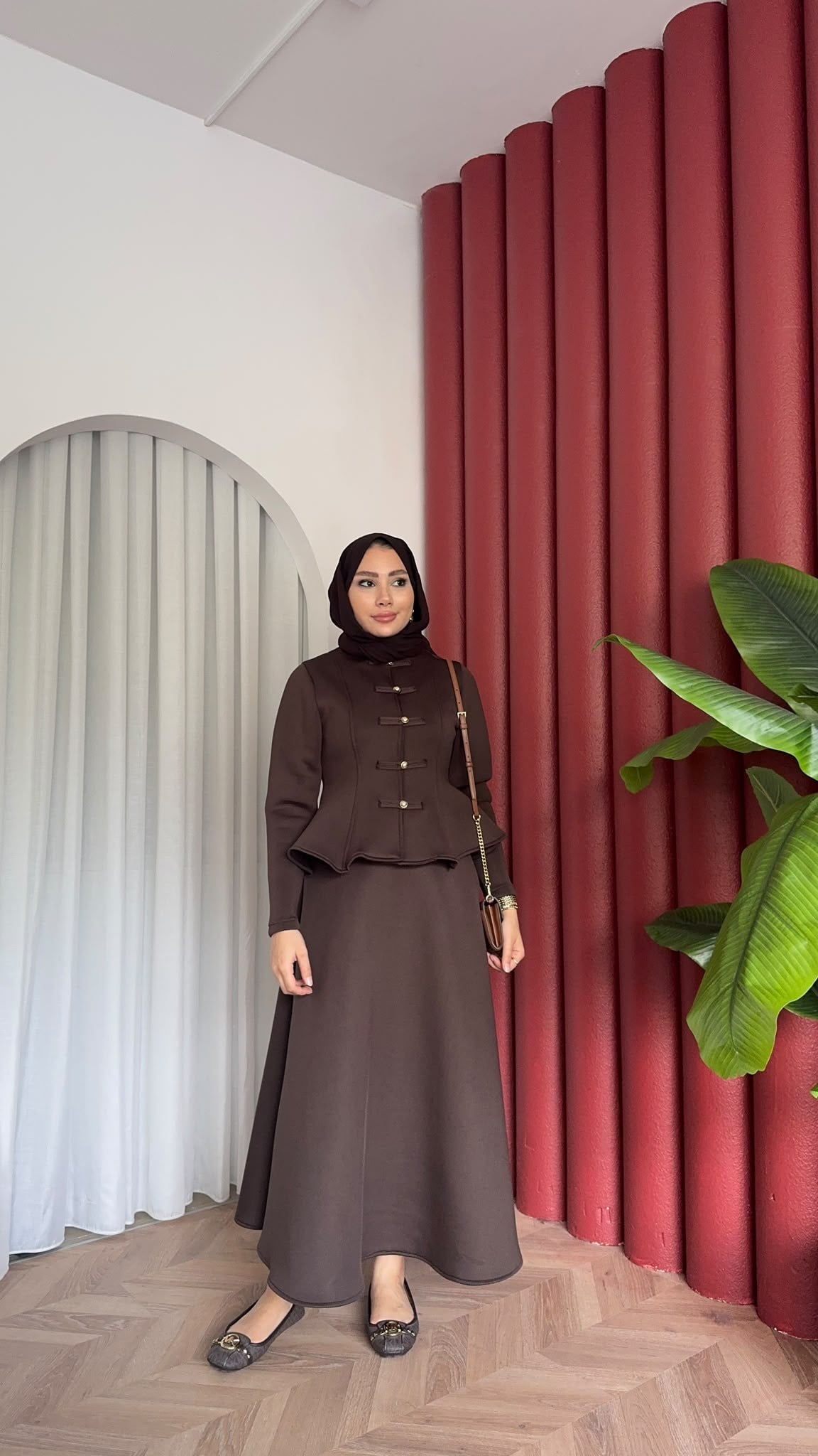 MEYSADESIGN ETEK TAKIM Rabi Scuba Etekli Takım Acı Kahve