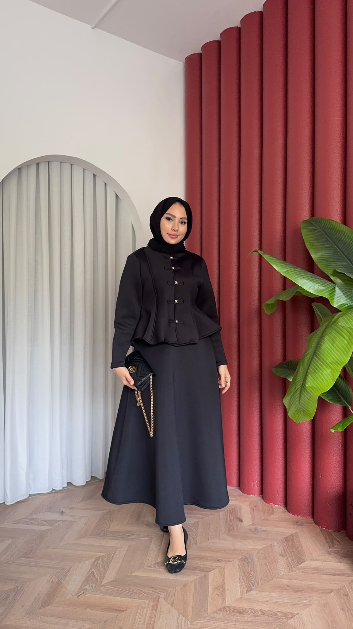MEYSADESIGN ETEK TAKIM Rabi Scuba Etekli Takım Siyah