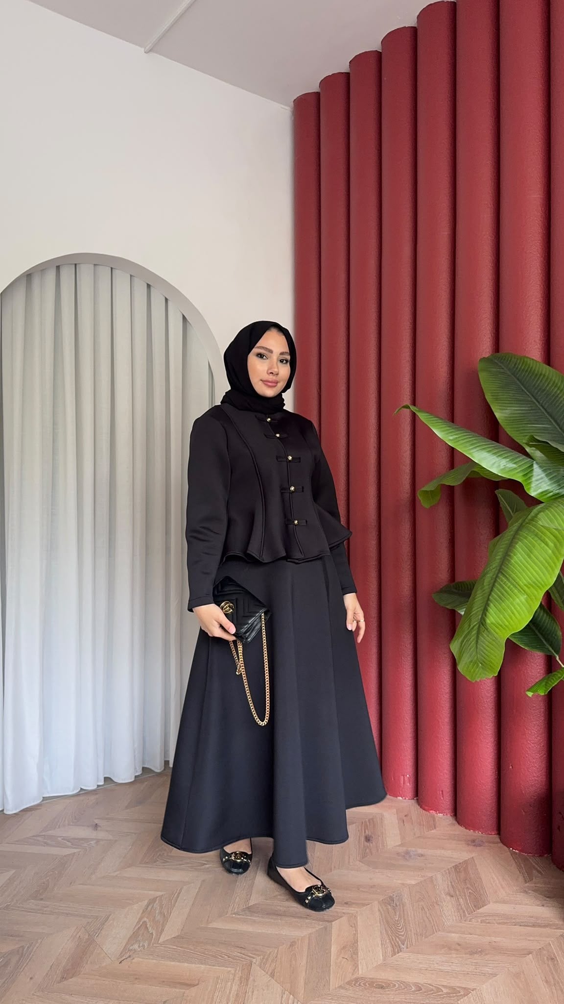MEYSADESIGN ETEK TAKIM Rabi Scuba Etekli Takım Siyah
