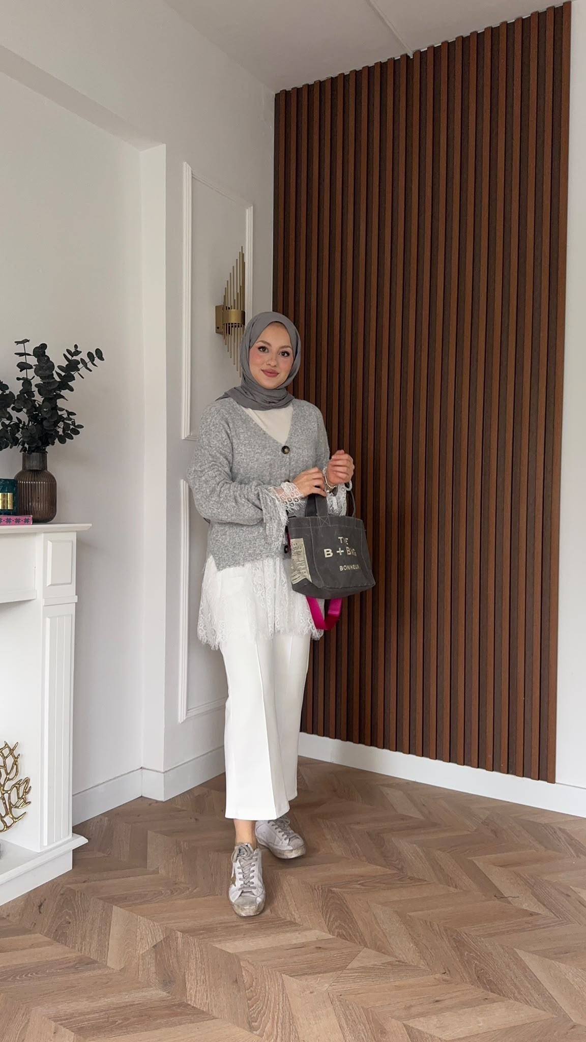 MEYSADESIGN HIRKA Örme Triko Hırka Dantel Detaylı Gri