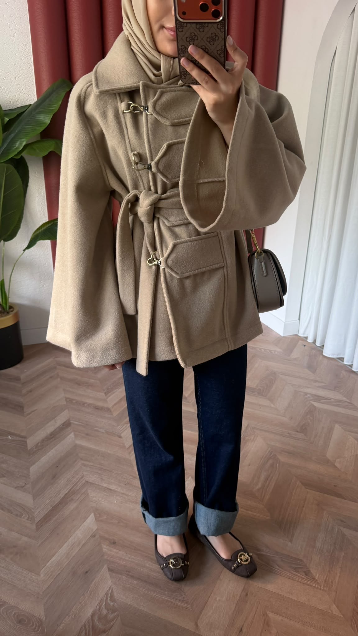 MEYSADESIGN KABAN Afra Kaşe Kaban Bej
