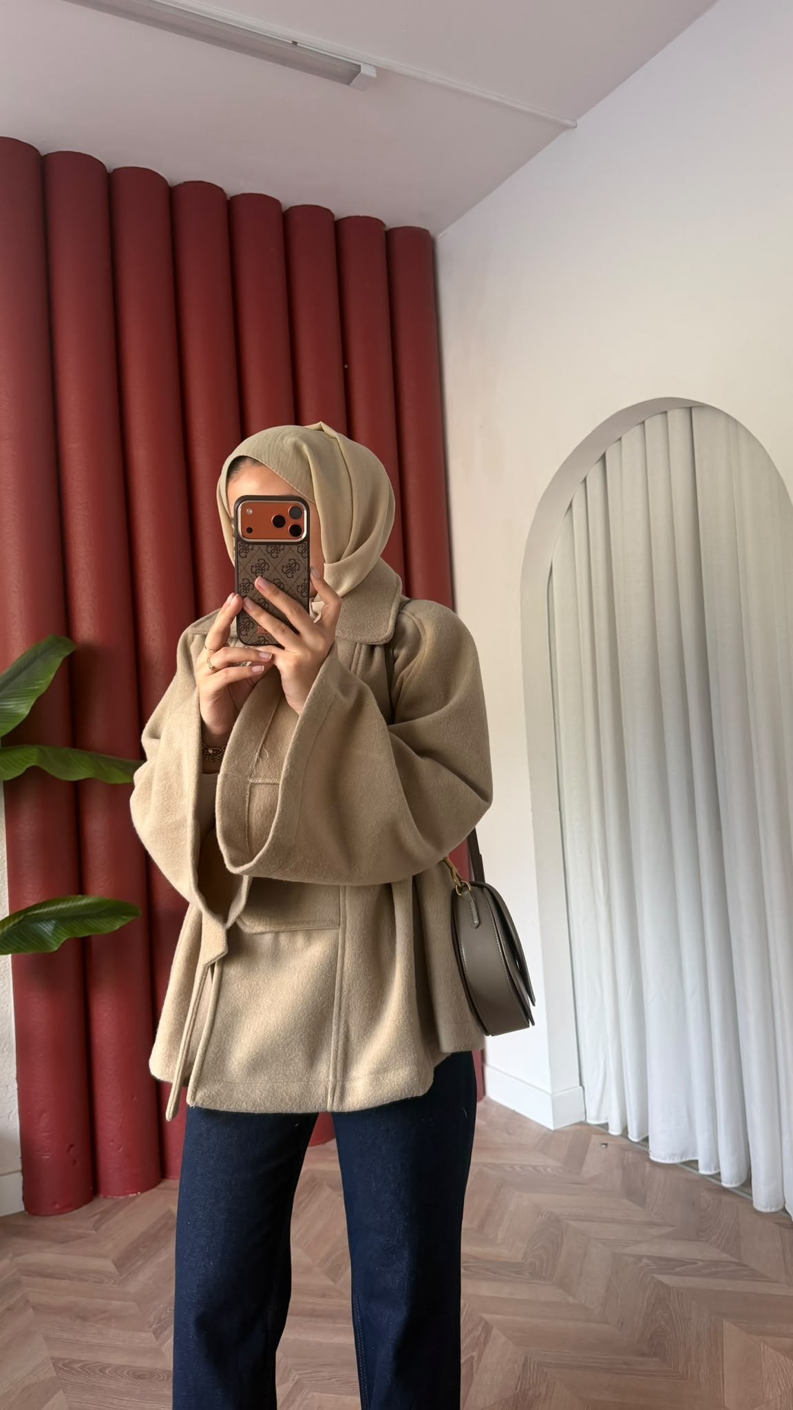 MEYSADESIGN KABAN Afra Kaşe Kaban Bej