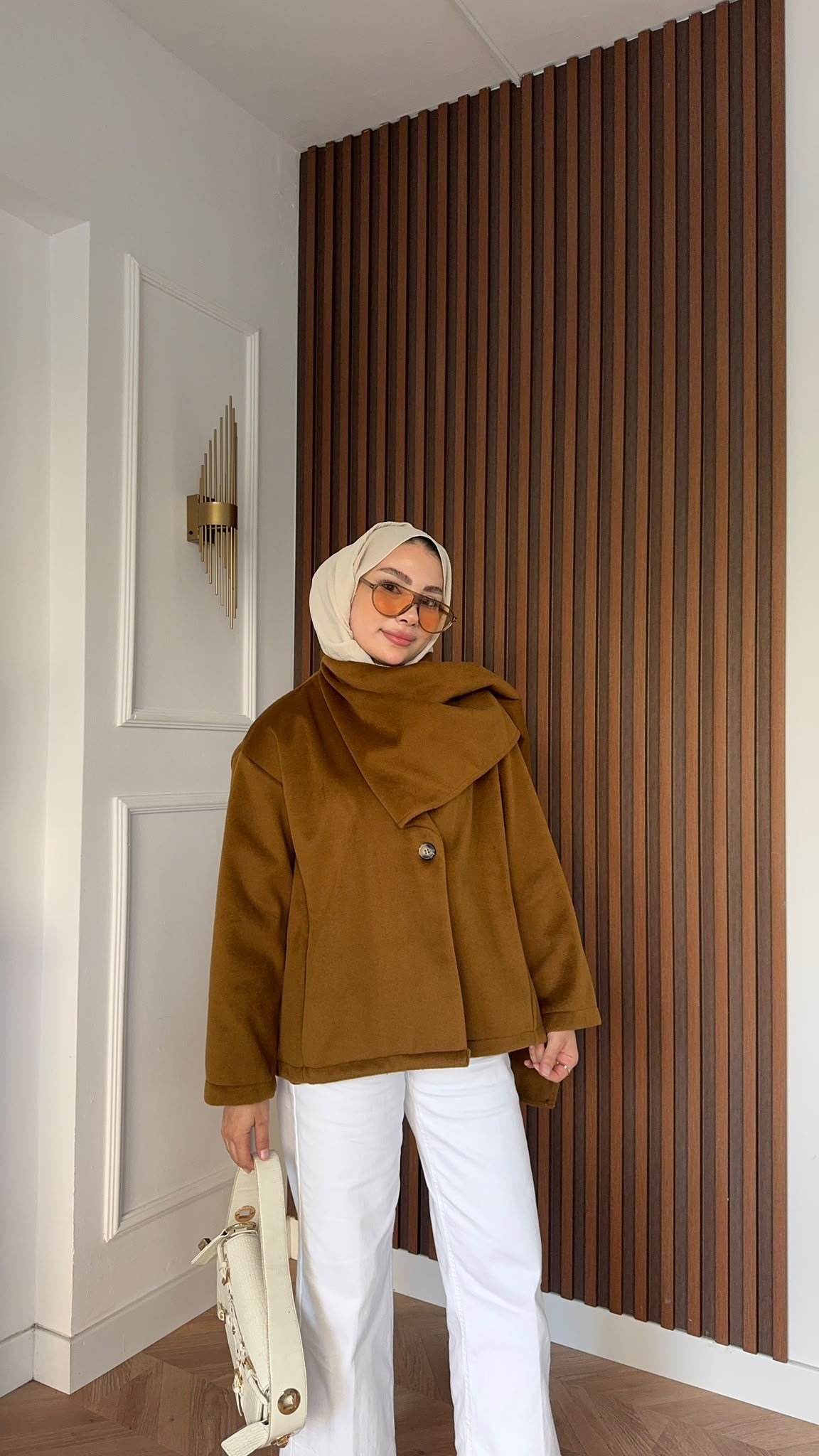 MEYSADESIGN KABAN Tek Düğmeli Atkılı Kaşe Kaban Yağ Yeşili