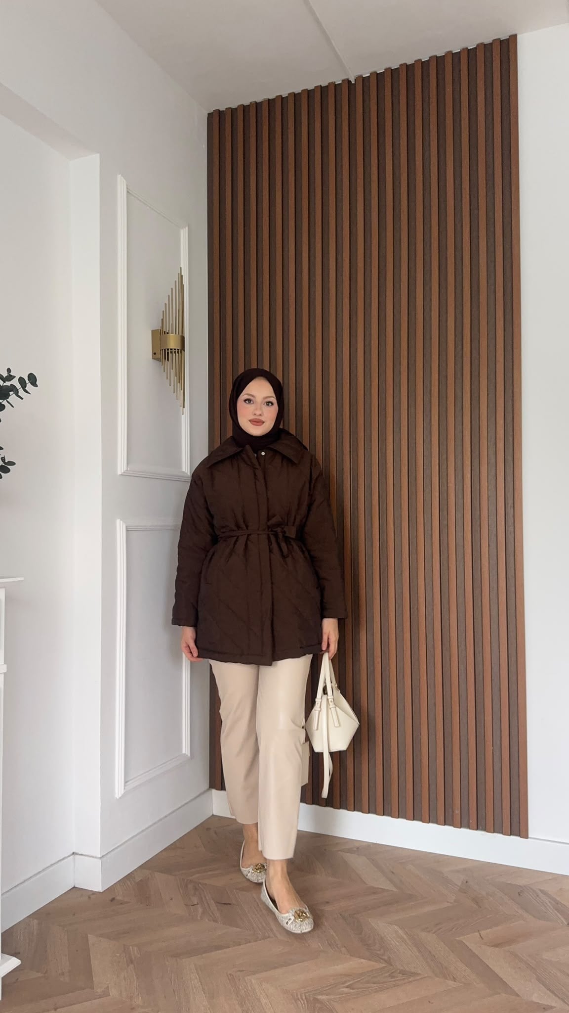 MEYSADESIGN MONT Kapitone Şişme Mont Acı Kahve