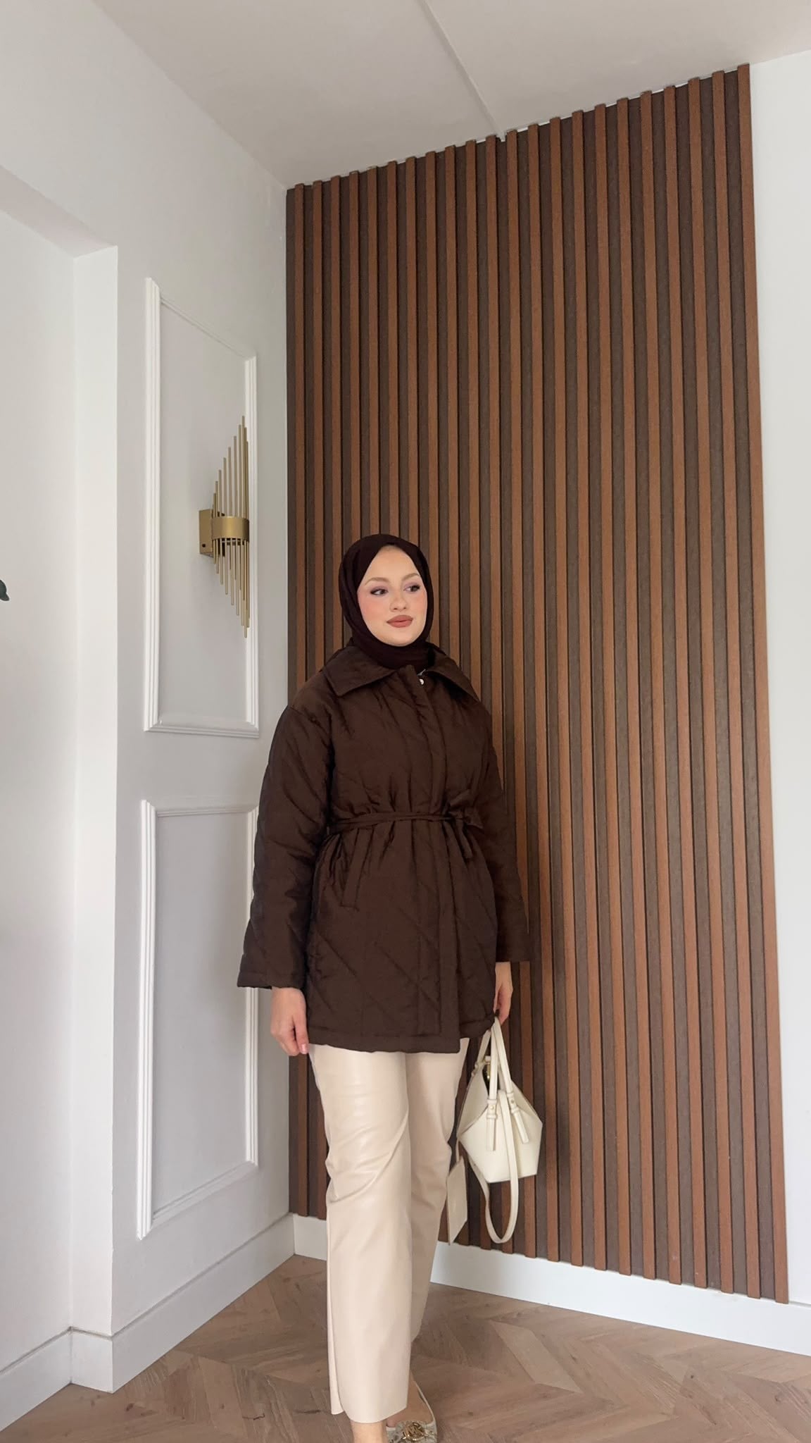 MEYSADESIGN MONT Kapitone Şişme Mont Acı Kahve