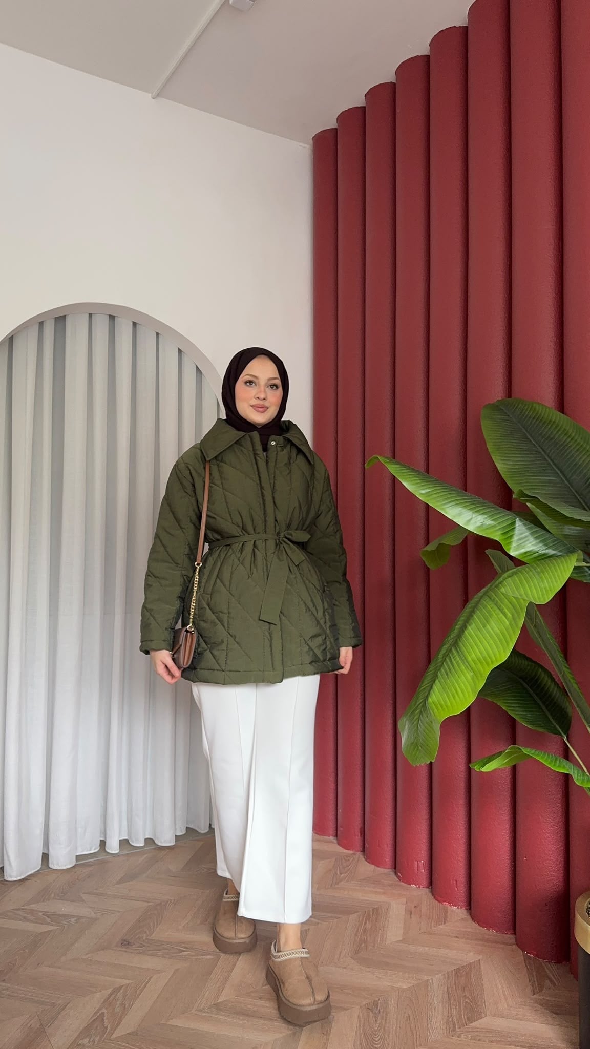 MEYSADESIGN MONT Kapitone Şişme Mont Haki