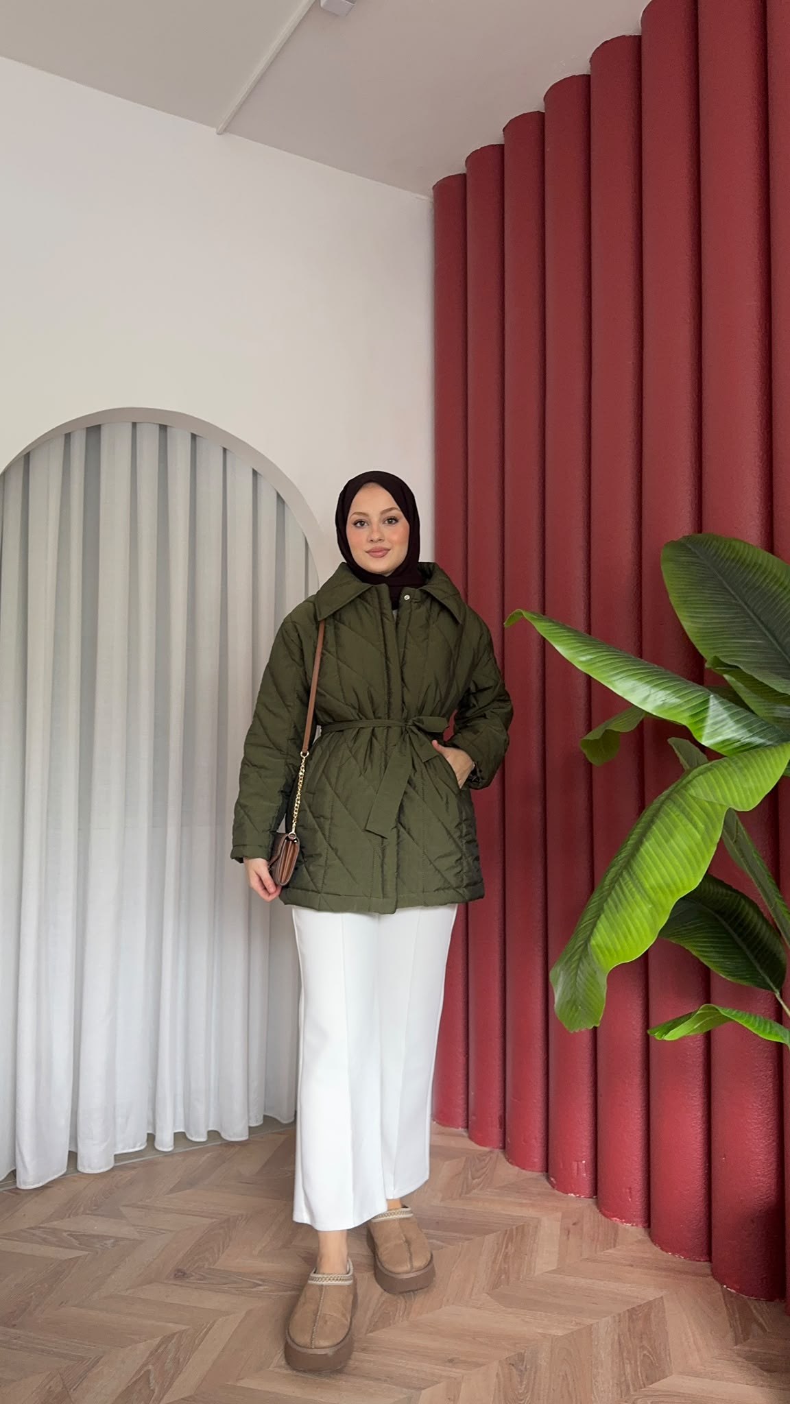 MEYSADESIGN MONT Kapitone Şişme Mont Haki