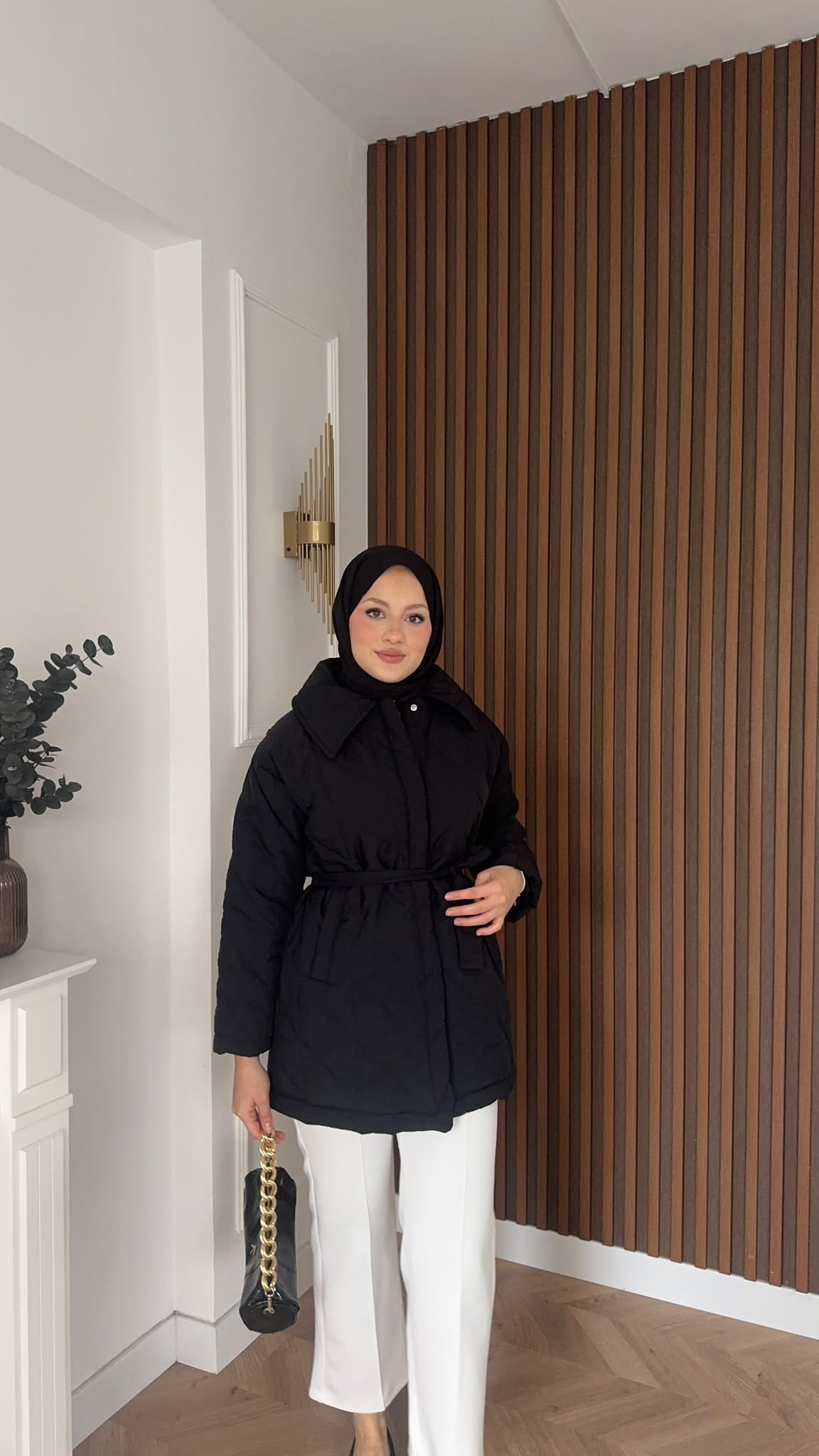 MEYSADESIGN MONT Kapitone Şişme Mont Siyah